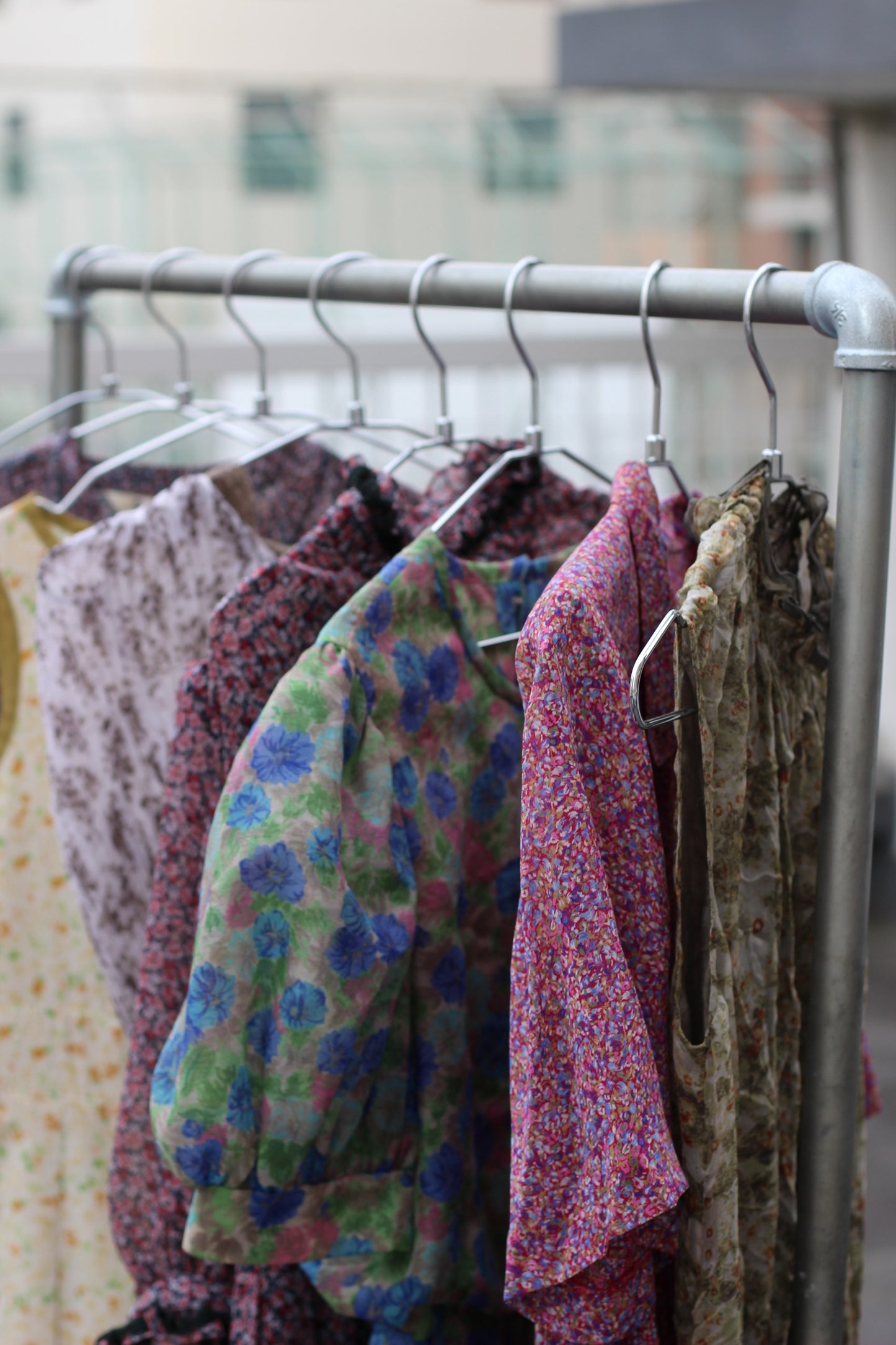 Vintage Design Floral Short Sleeve One-Piece x10点