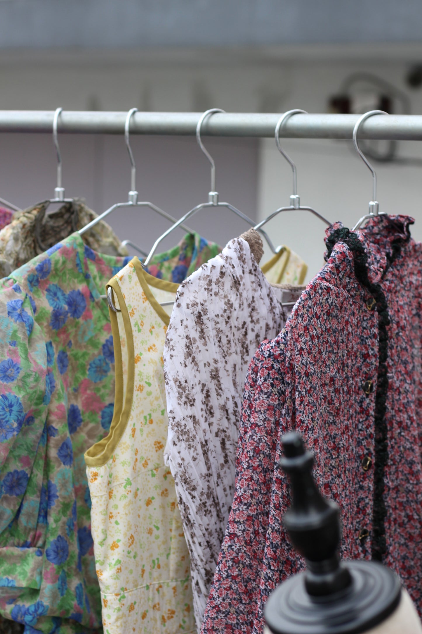 Vintage Design Floral Short Sleeve One-Piece x10点