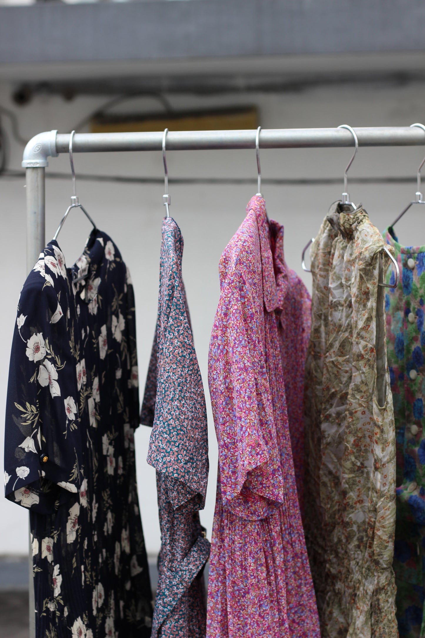 Vintage Design Floral Short Sleeve One-Piece x10点