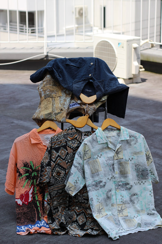 Men's Design Short Sleeve Open Collar Shirt x6点