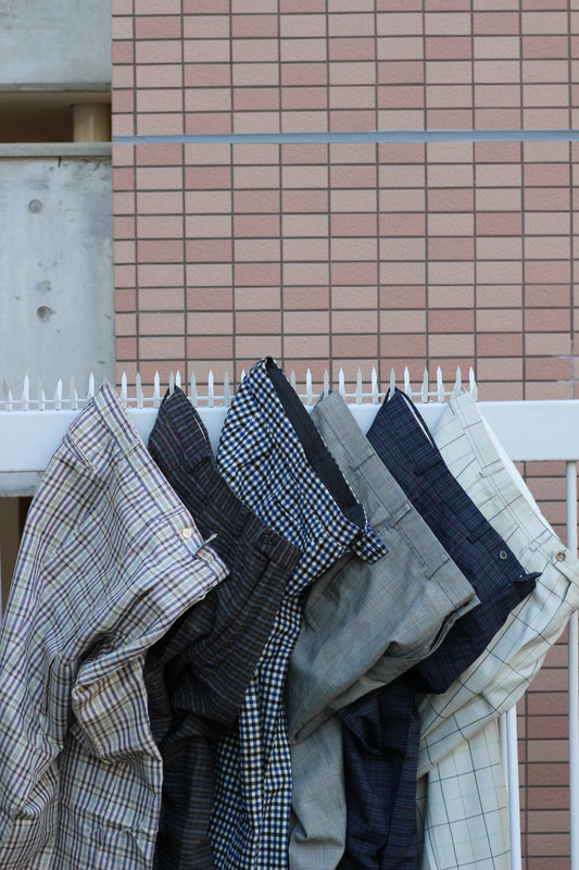 Men's check slacks x6点