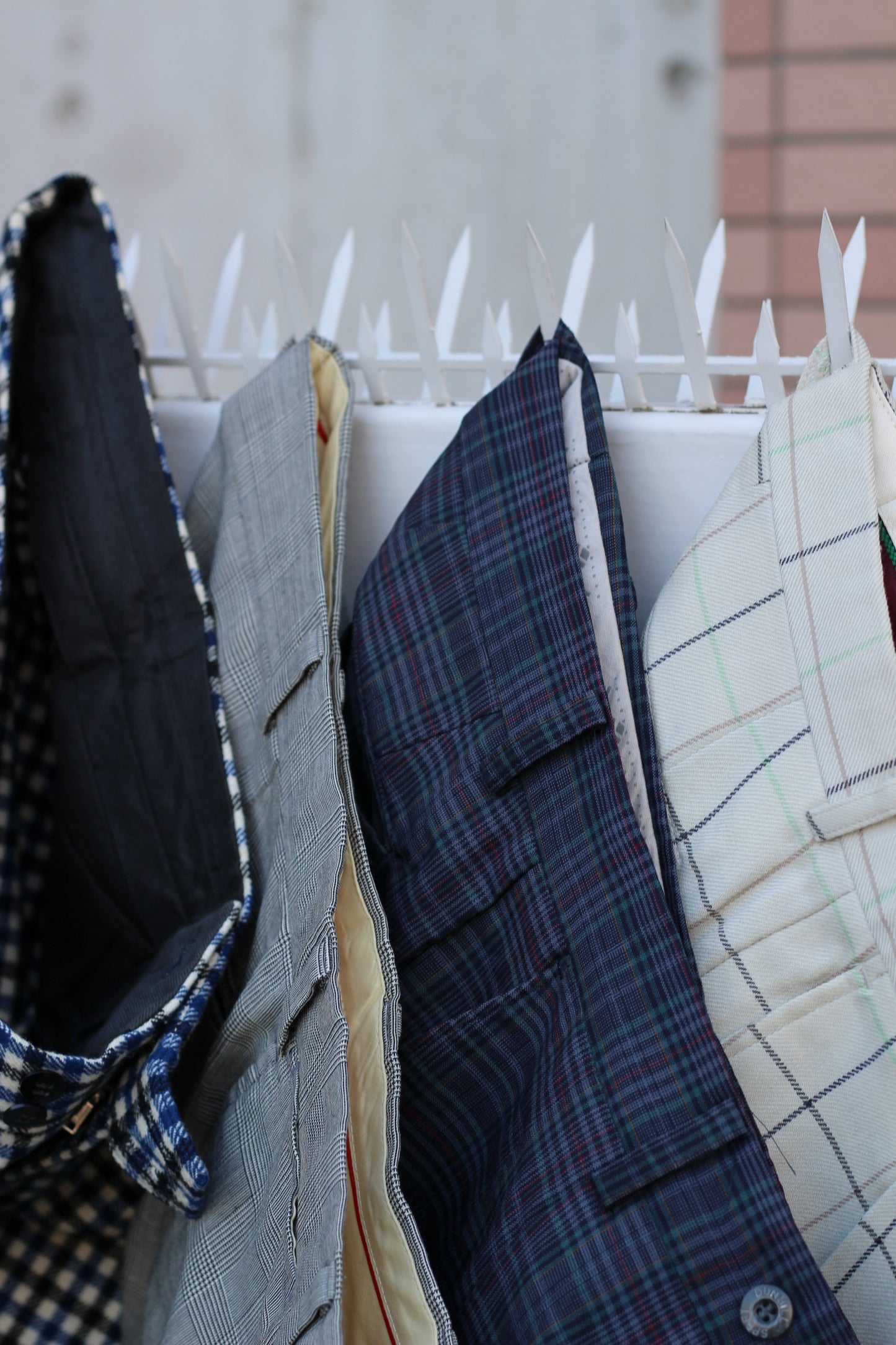 Men's check slacks x6点