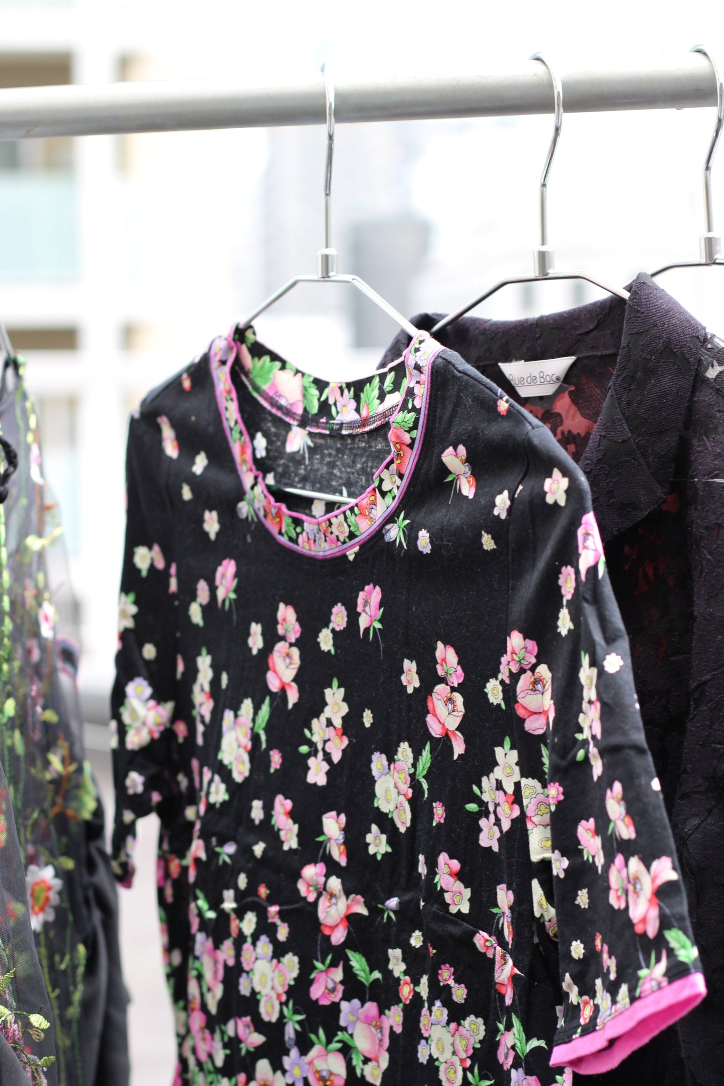 Vintage Black Design Short Sleeve Blouse x8点
