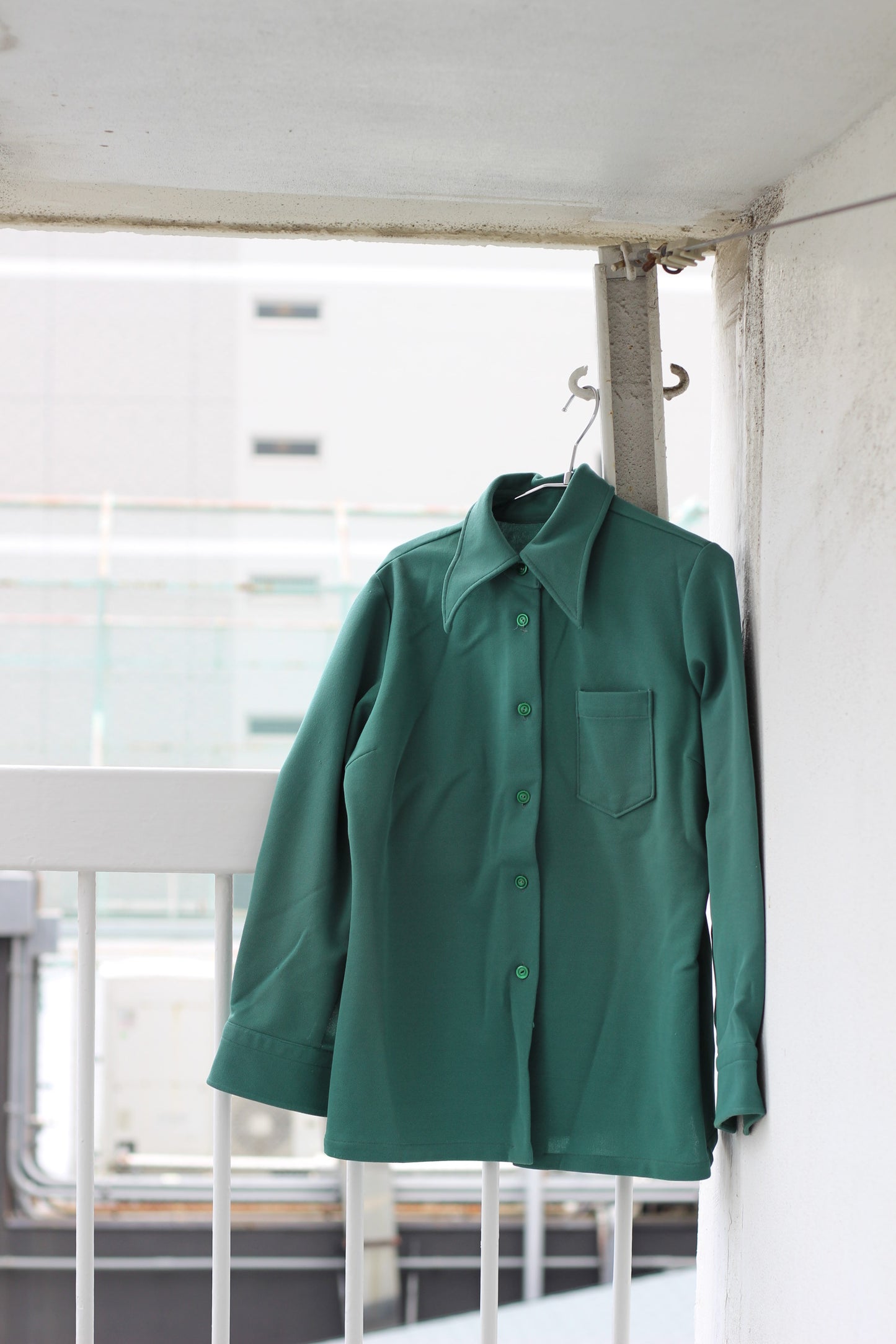 Vintage Green Design Long Sleeve Blouse x7点