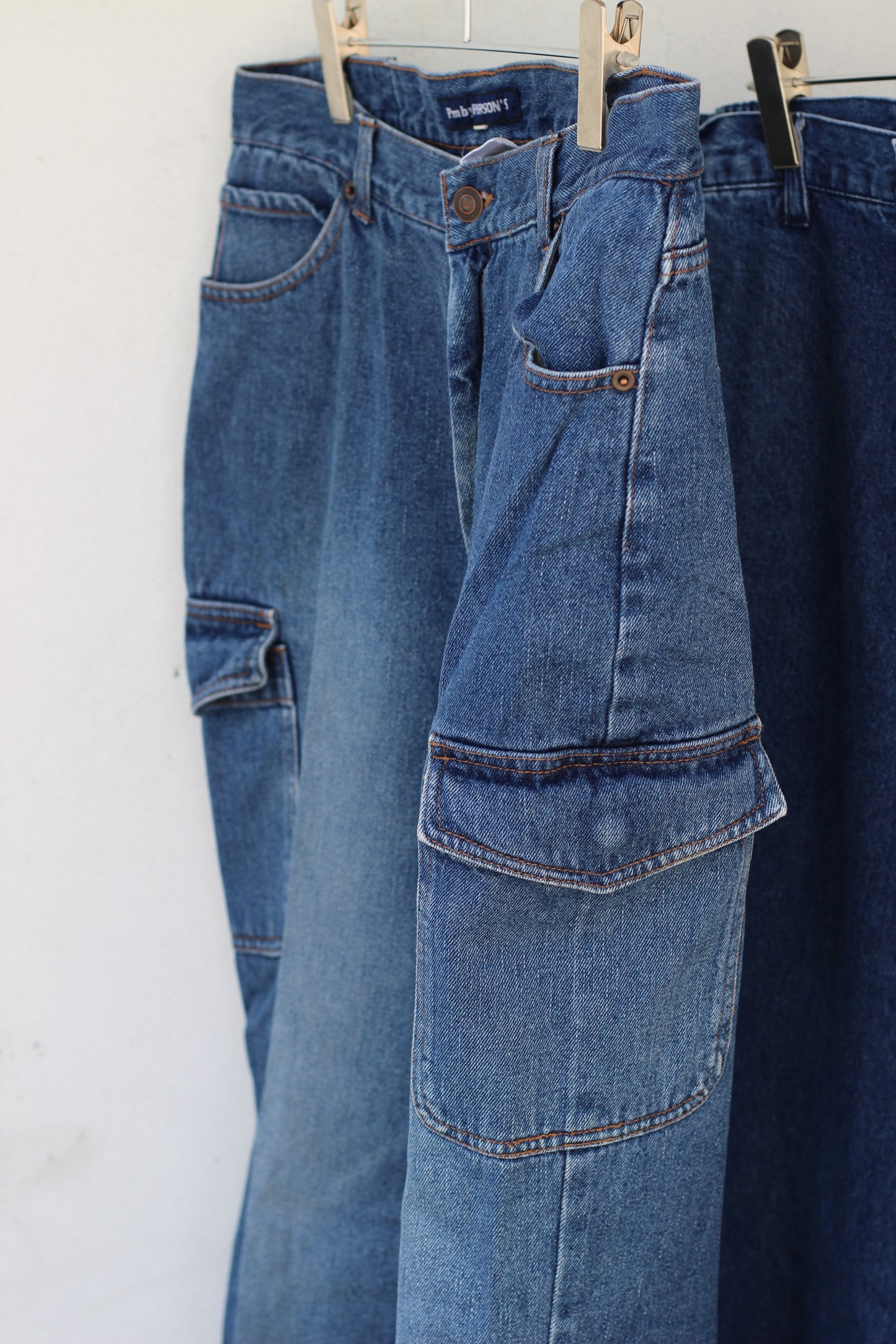 Men's Denim Cargo Pants x2点
