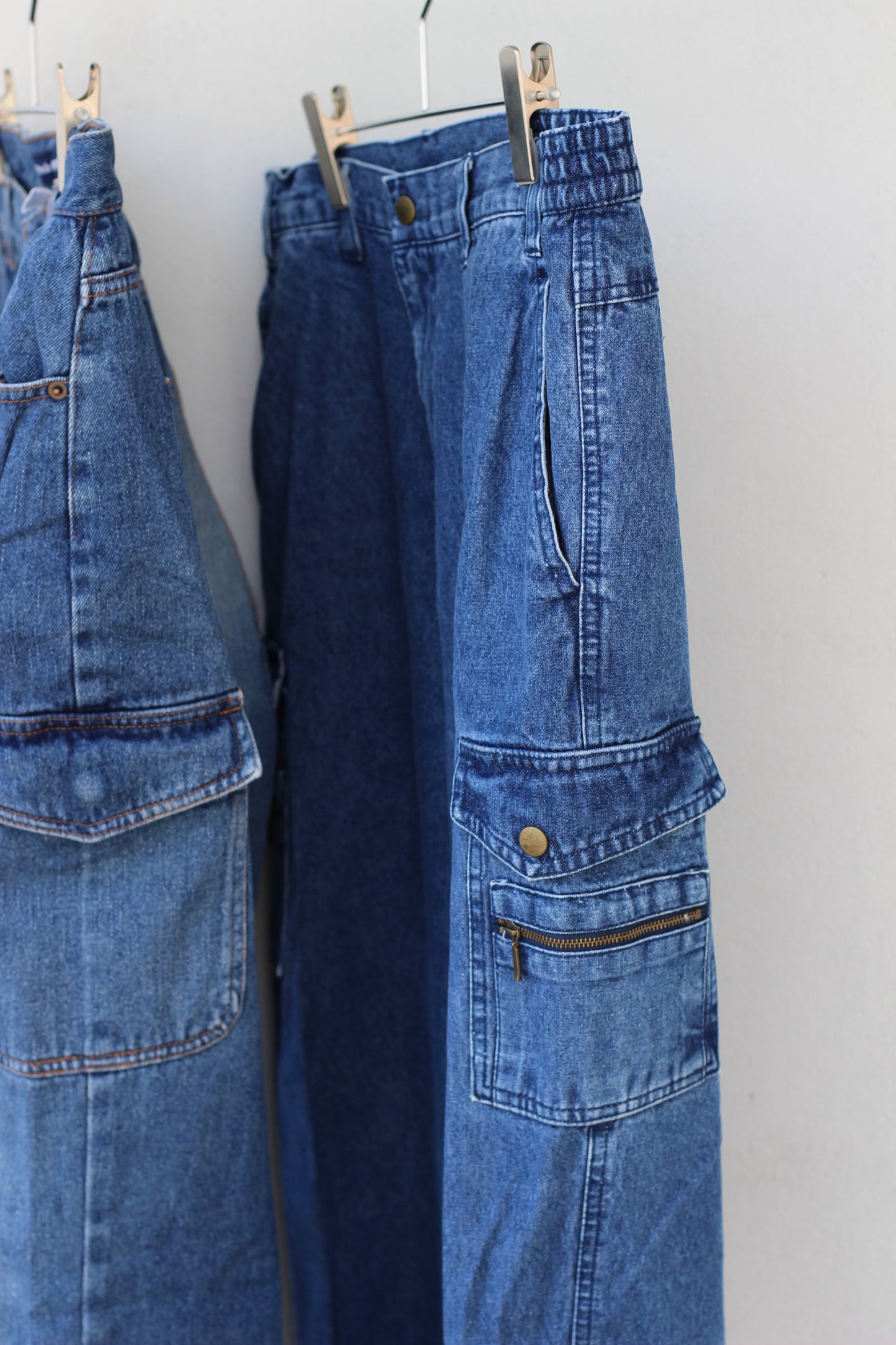 Men's Denim Cargo Pants x2点