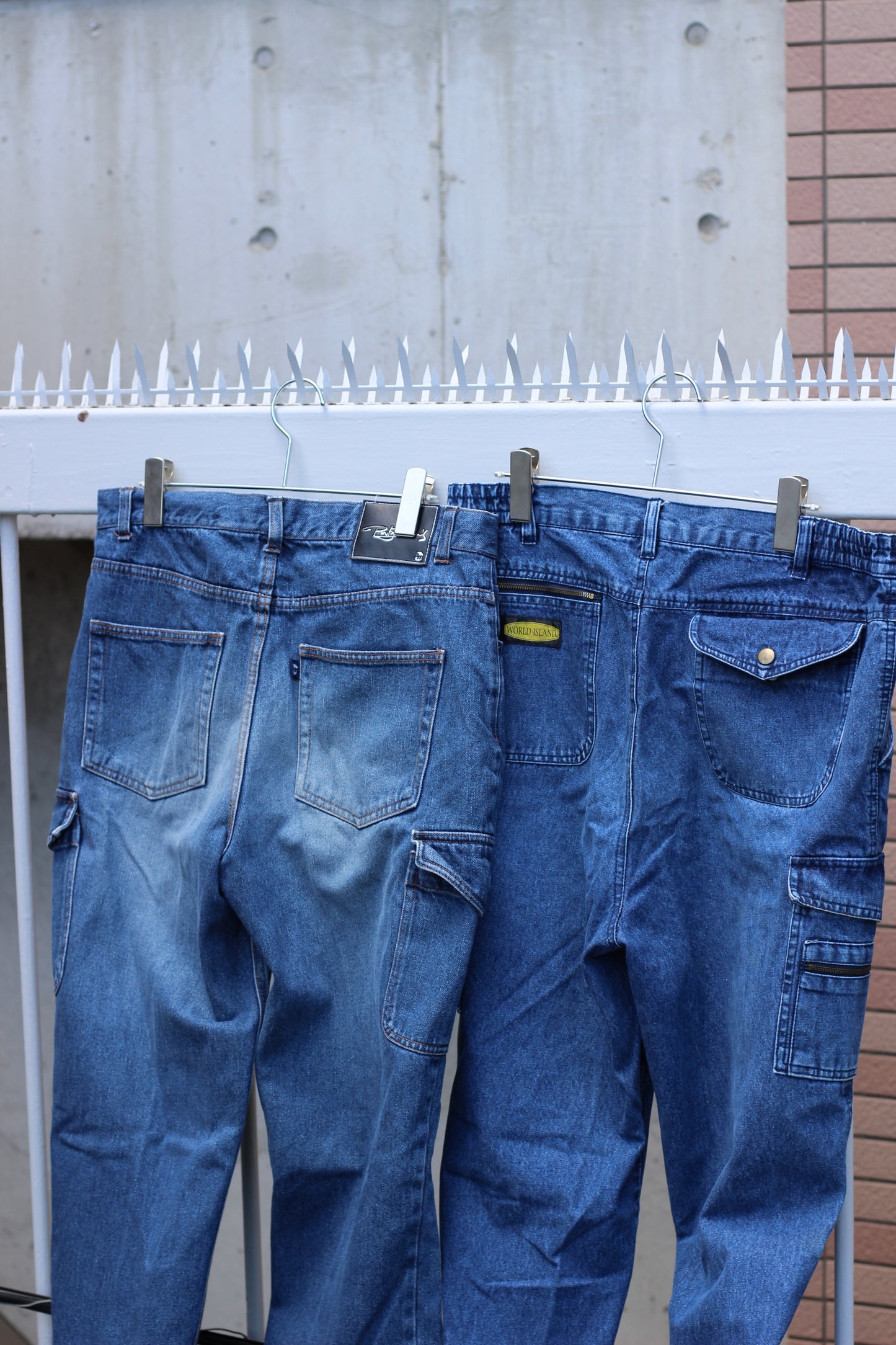 Men's Denim Cargo Pants x2点