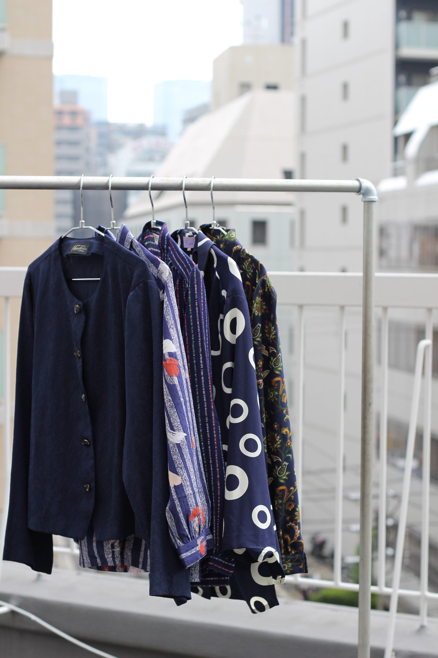 Vintage Navy Design Long Sleeve Blouse x10点