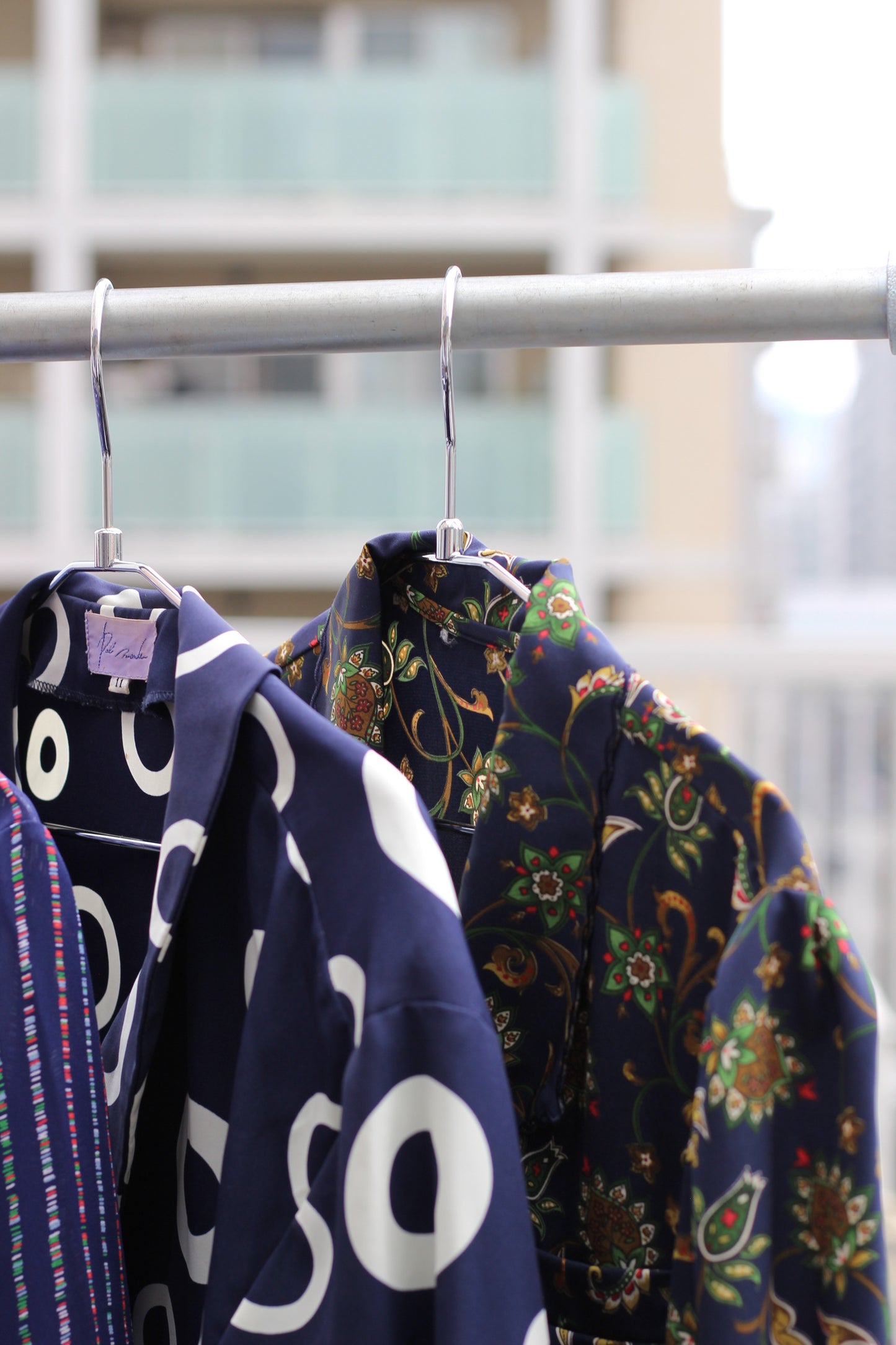 Vintage Navy Design Long Sleeve Blouse x10点