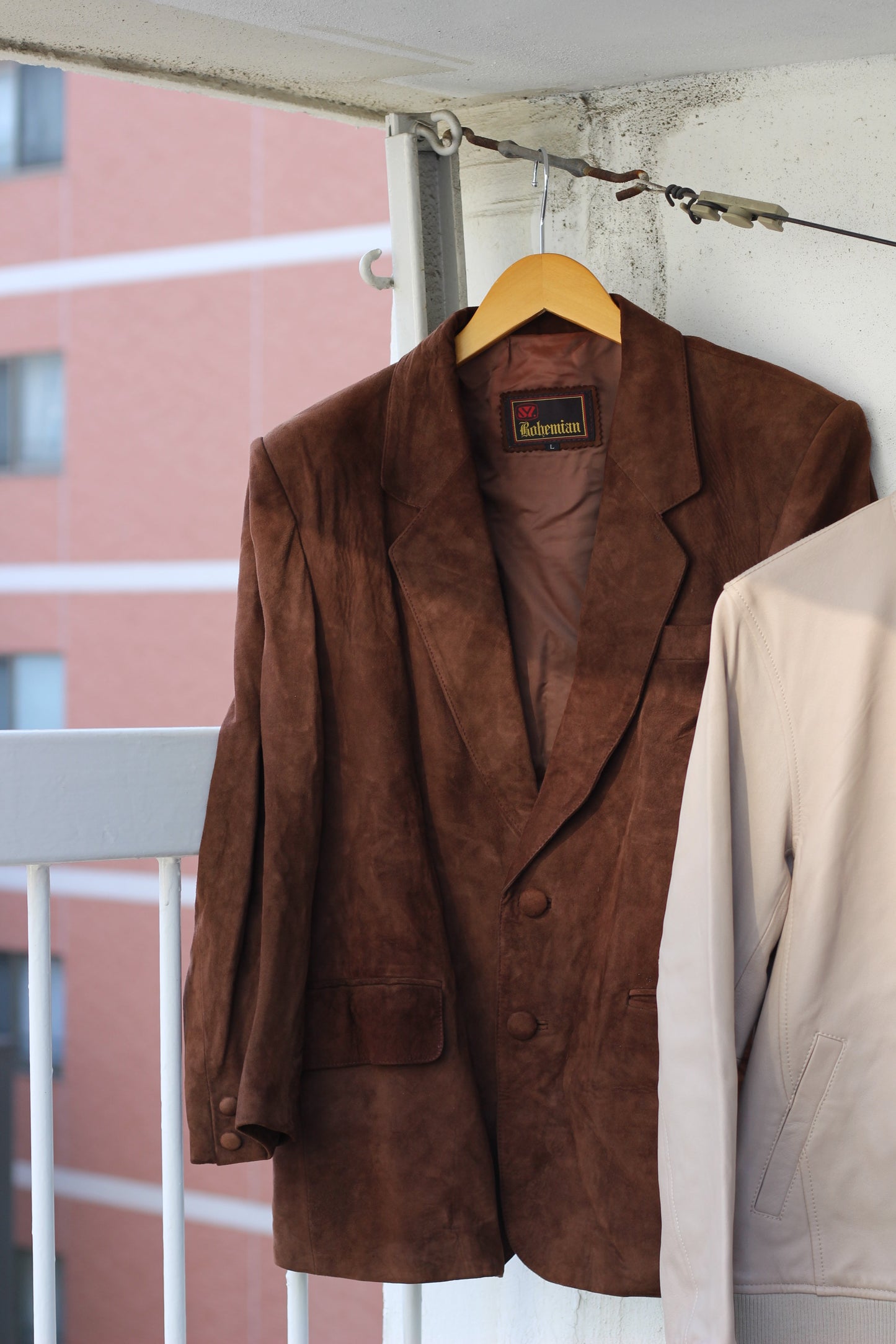 Men's leather jacket x3点