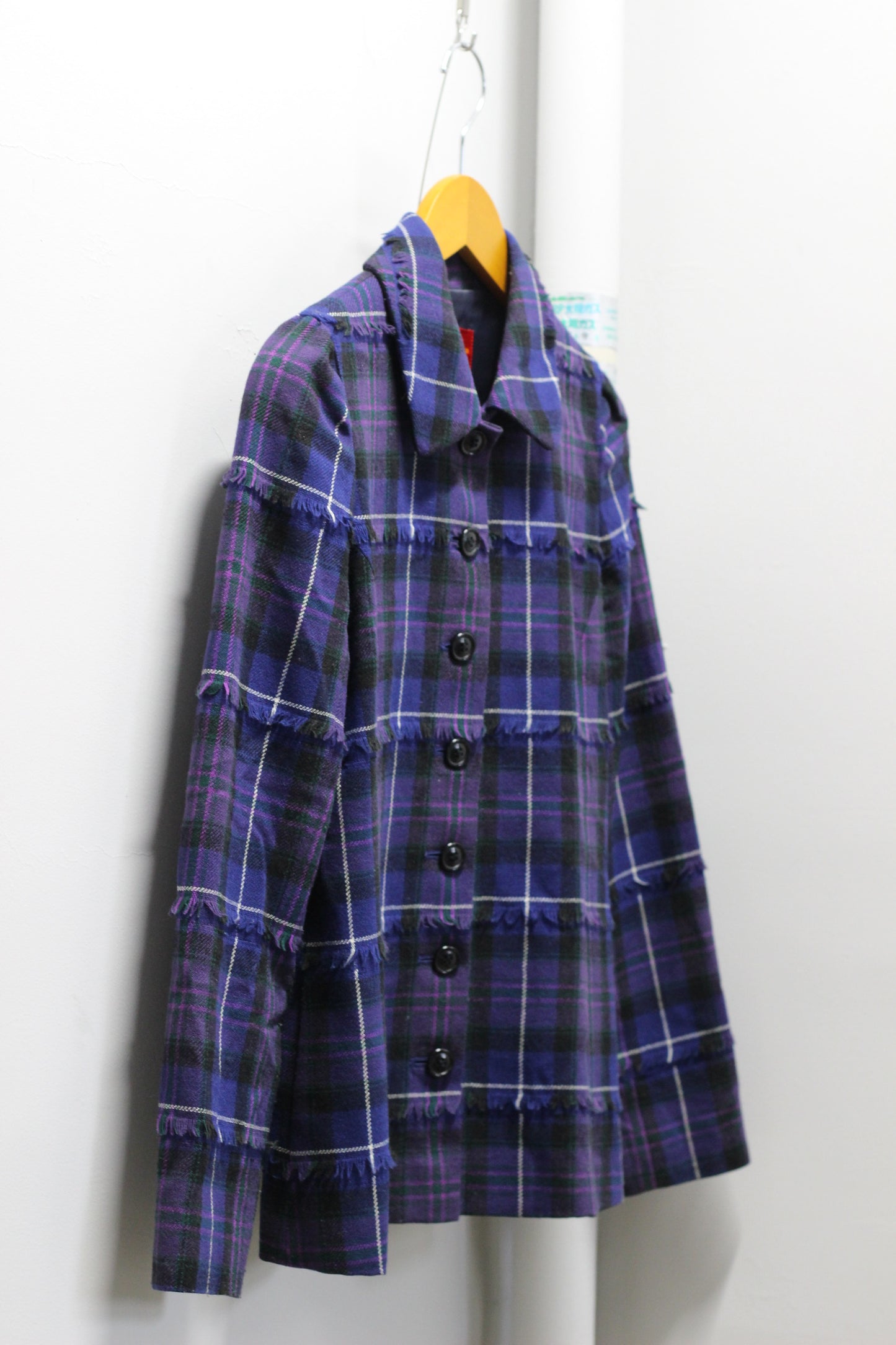 Vintage ladies Check Design Outerwear x2点