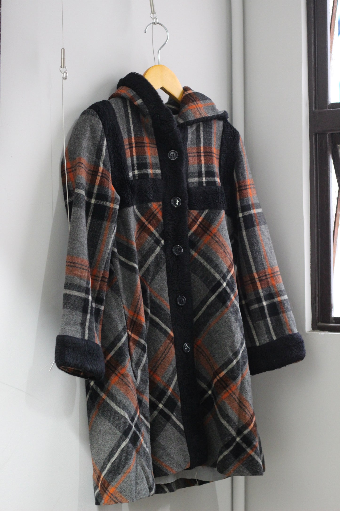 Vintage ladies Check Design Outerwear x2点