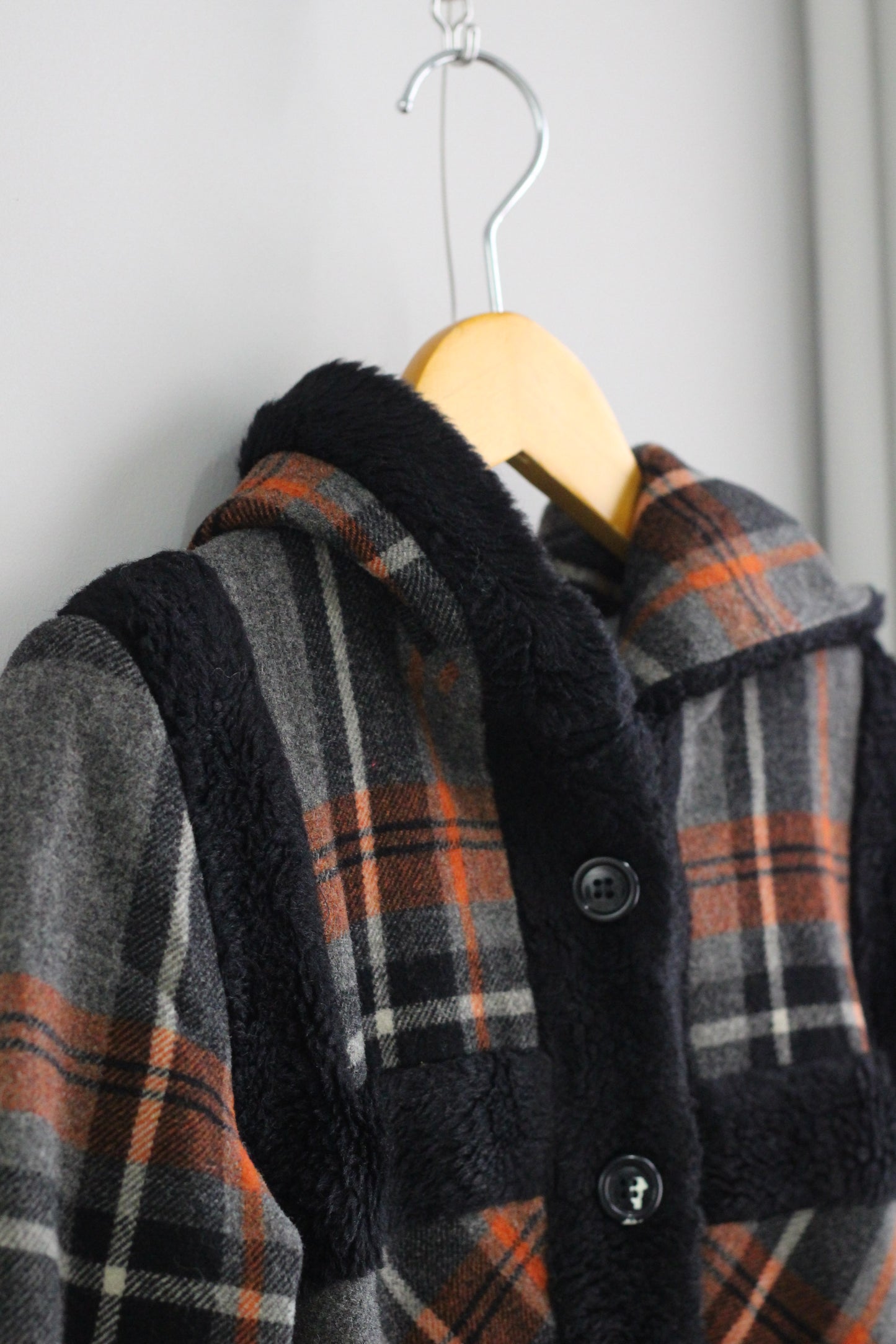 Vintage ladies Check Design Outerwear x2点