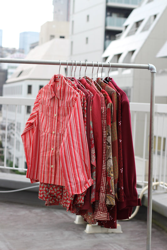 Vintage Red Design Long Sleeve Blouse x10点