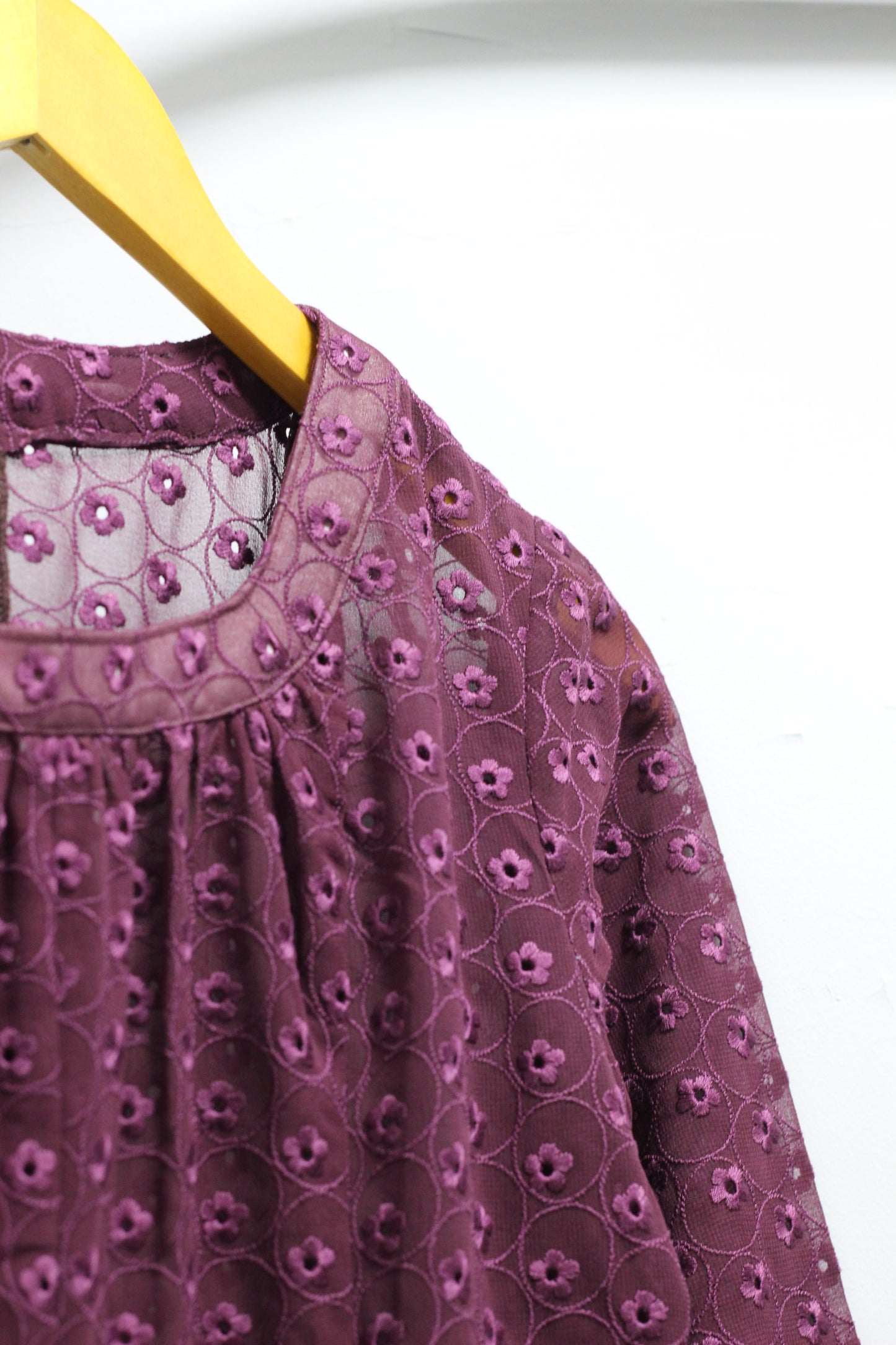Vintage Jacquard & Lace Long Sleeve One-Piece x2点
