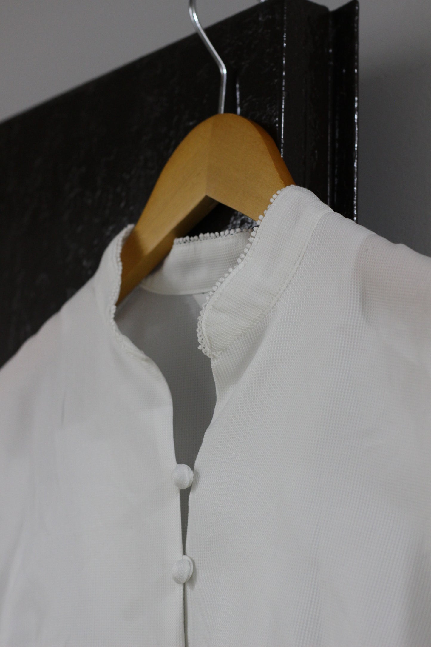 Vintage White Design Long Sleeve Blouse x4点