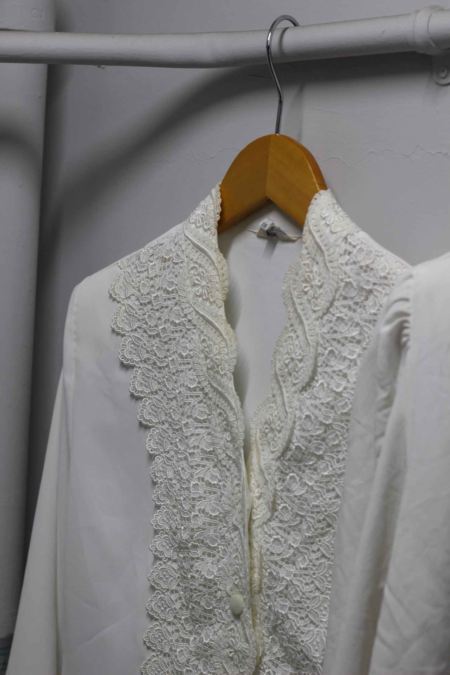 Vintage White Embroidery Long Sleeve Blouse x7点