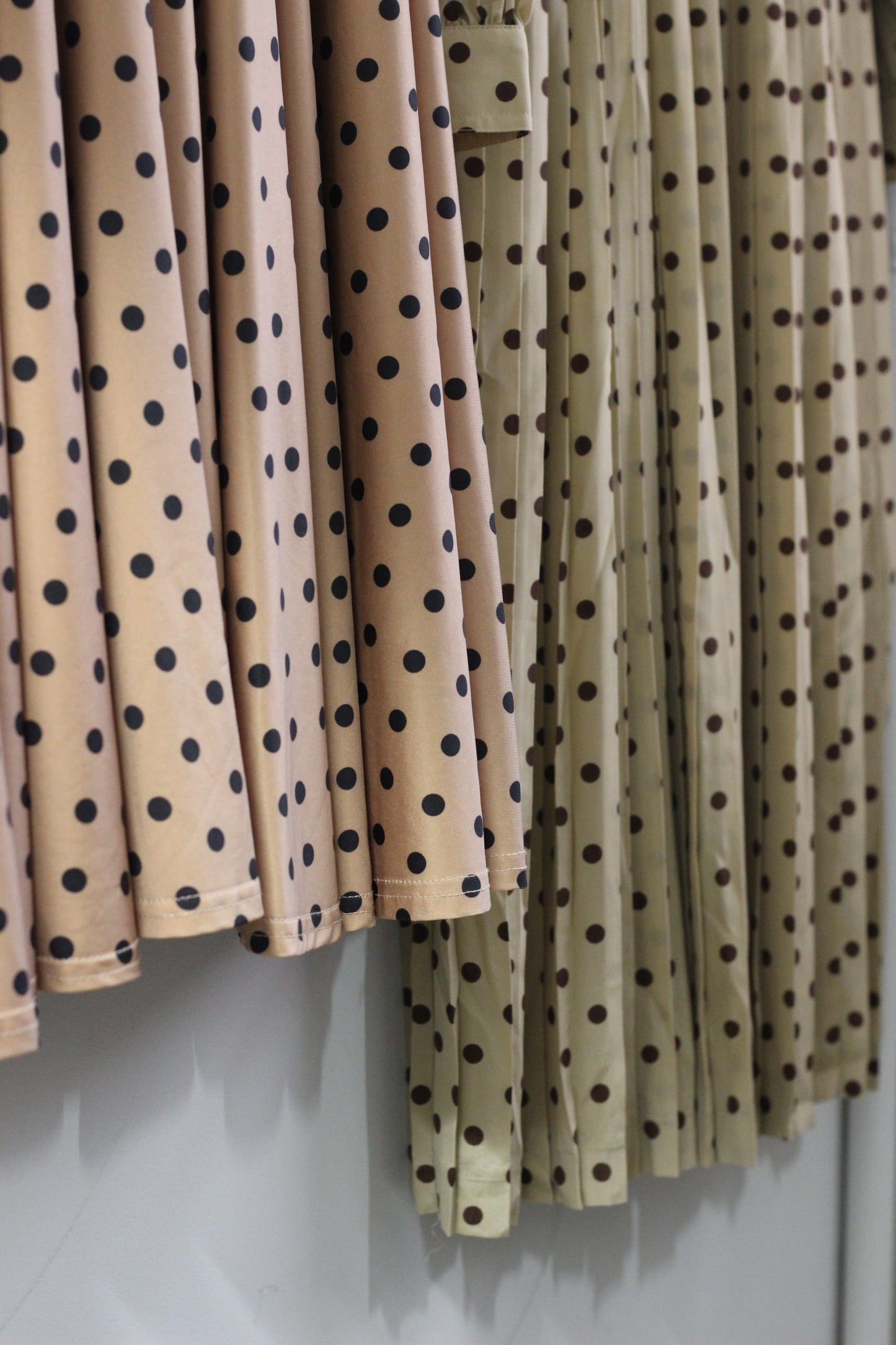 Vintage Retro Dot Long Sleeve One-Piece x4点