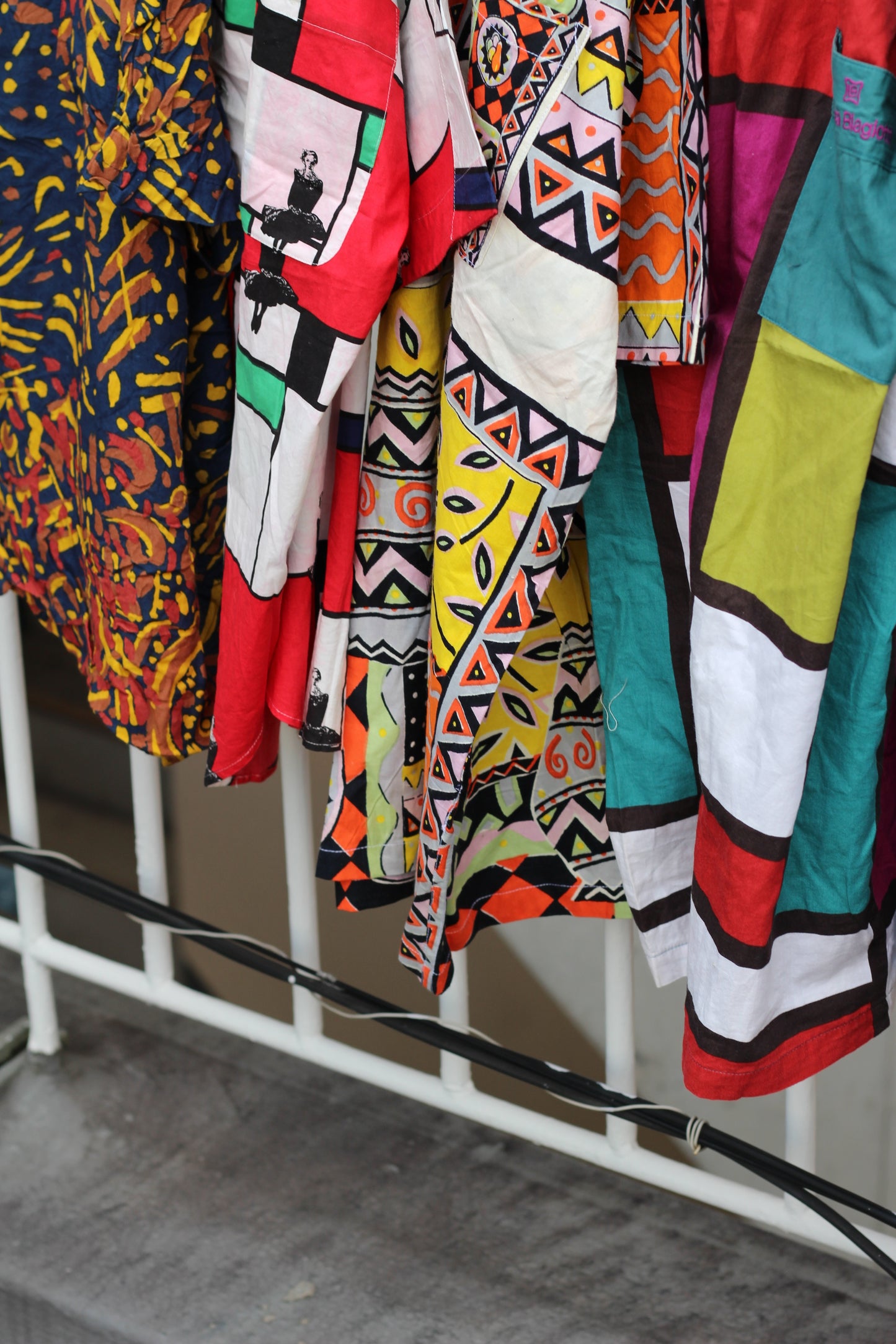Men's Vintage Geometric Design Open Collar Short Sleeve Shirt x6点