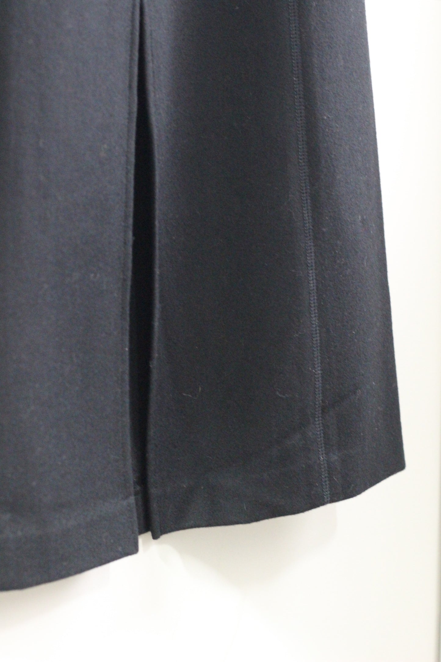Vintage Black Wool Long Tight Skirt x2点