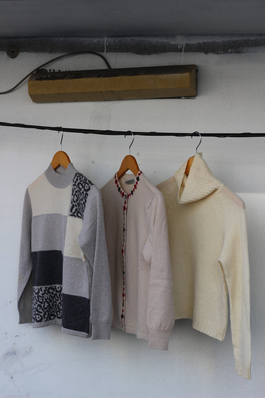 Ladies cashmere Knit x3点