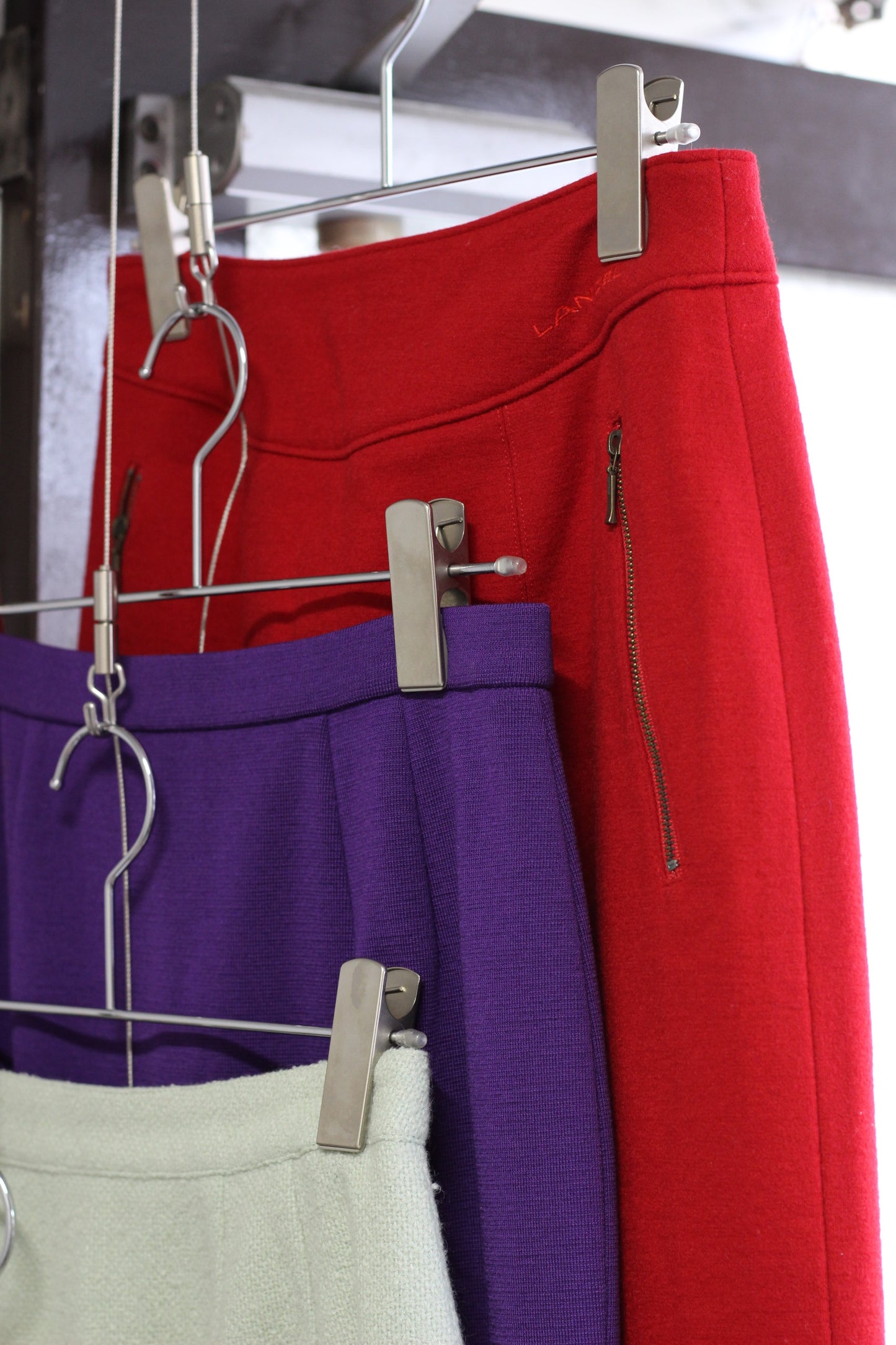 Vintage Color Wool Tight Skirt x4点