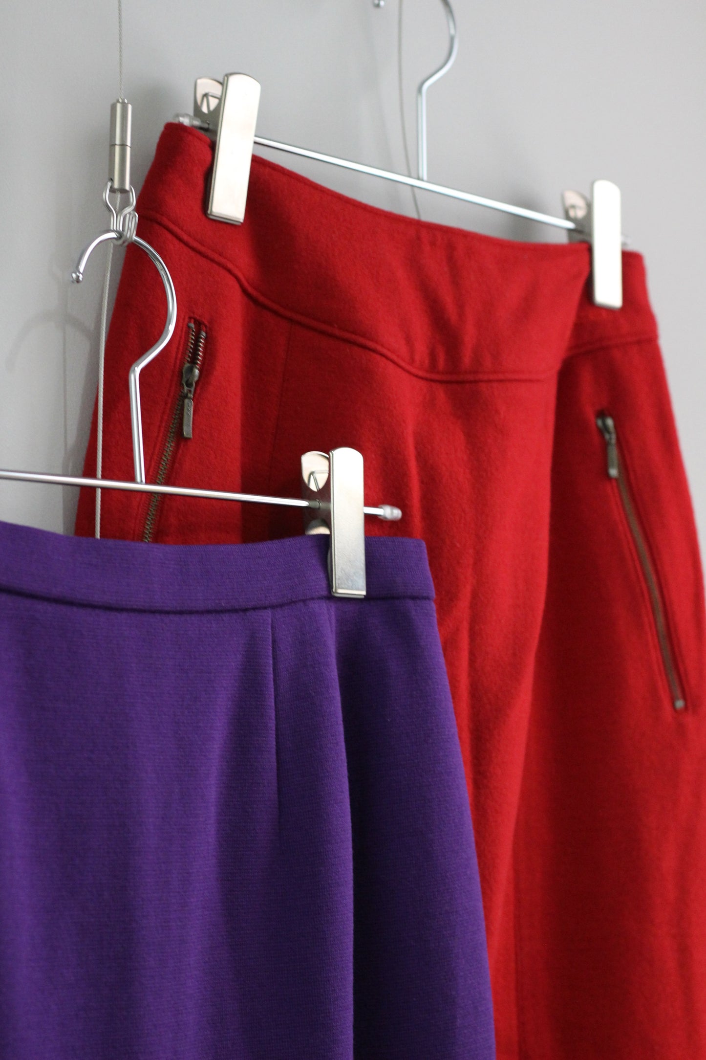 Vintage Color Wool Tight Skirt x4点