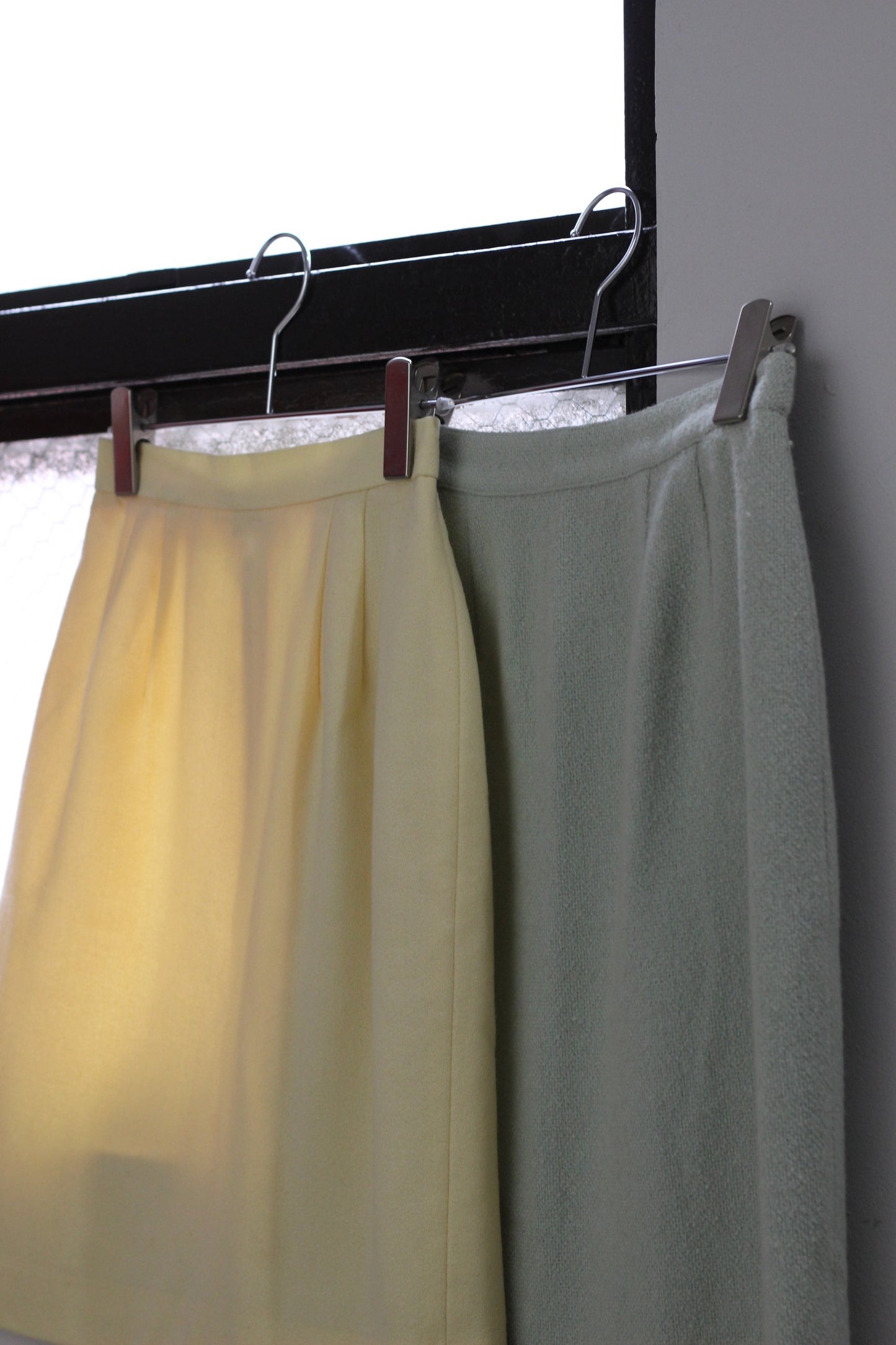 Vintage Color Wool Tight Skirt x4点