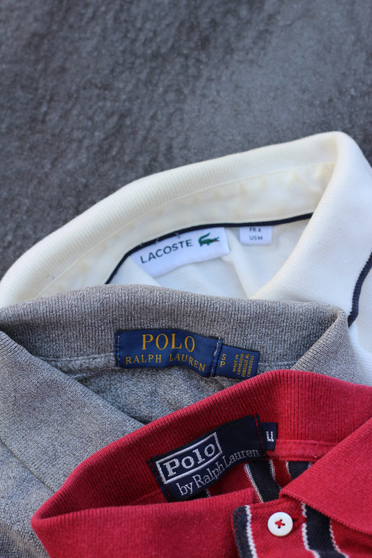 Ralph Lauren & Lacoste Long-Sleeved Polo Shirt x3点