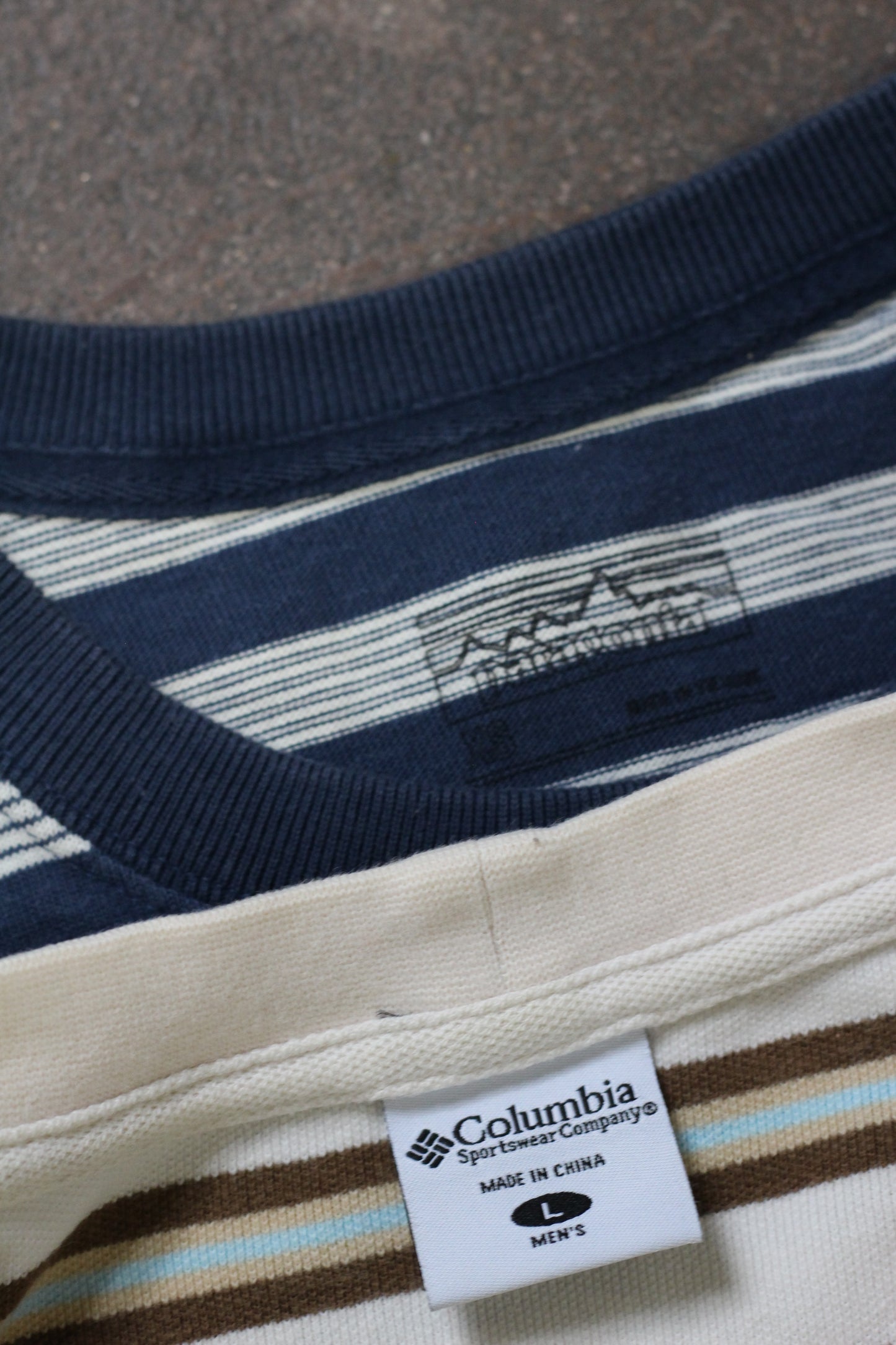 Columbia & Patagonia Stripe Short Sleeve T-Shirt x2点