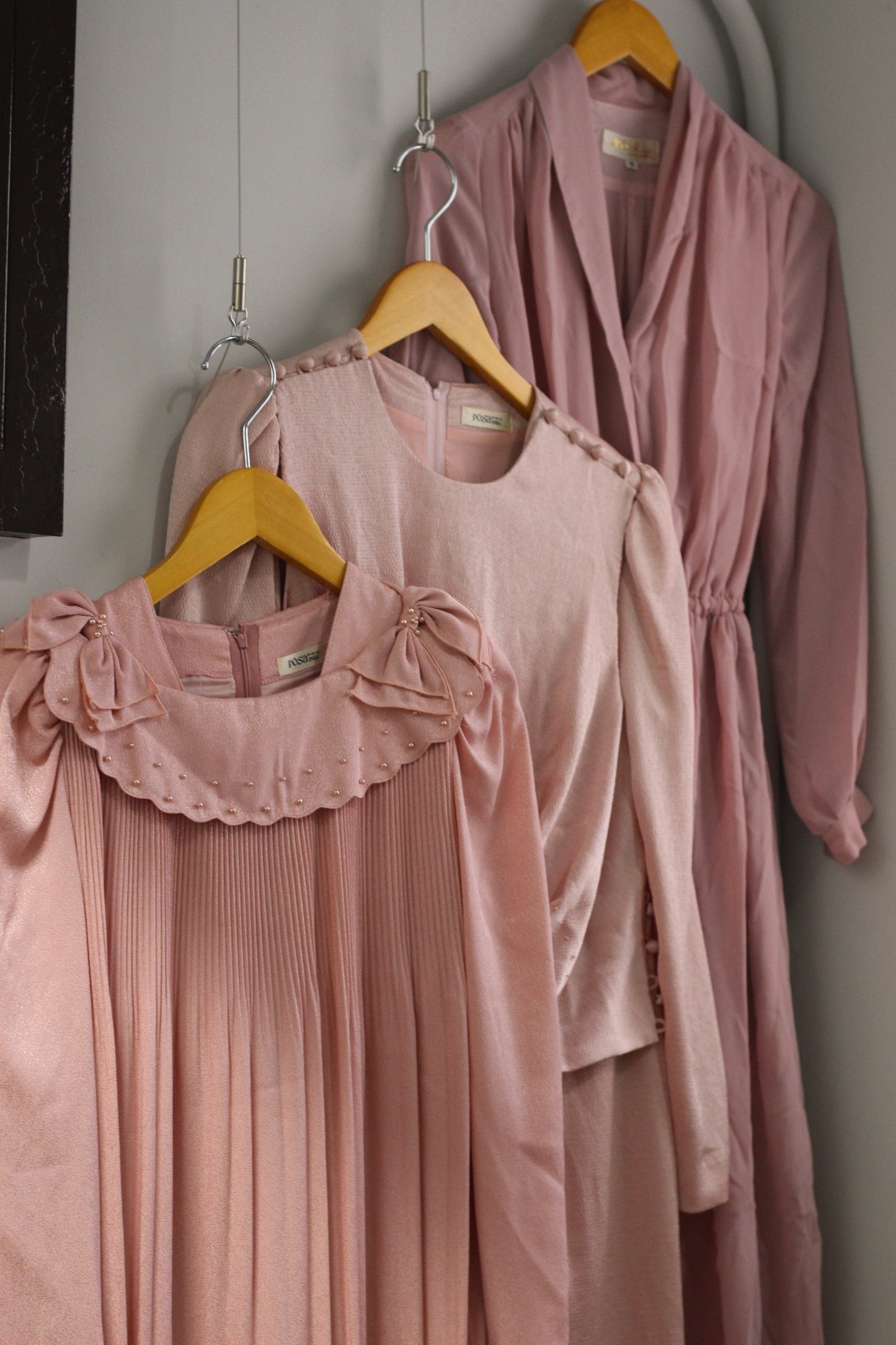 Vintage Pink Long Sleeve One-Piece x10点