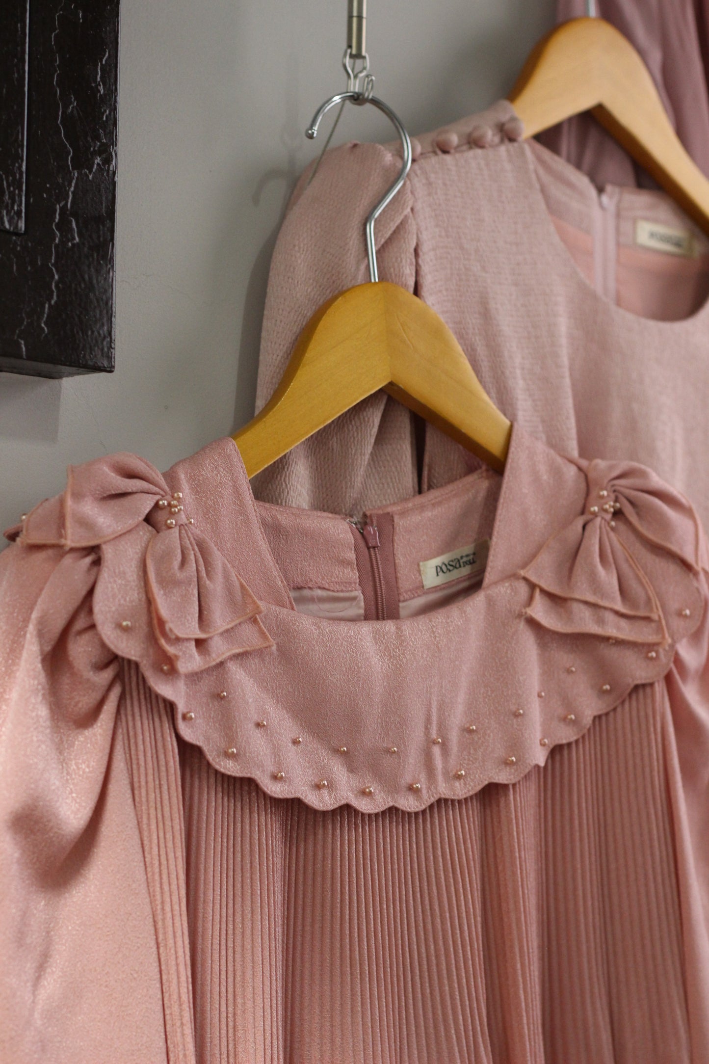 Vintage Pink Long Sleeve One-Piece x10点