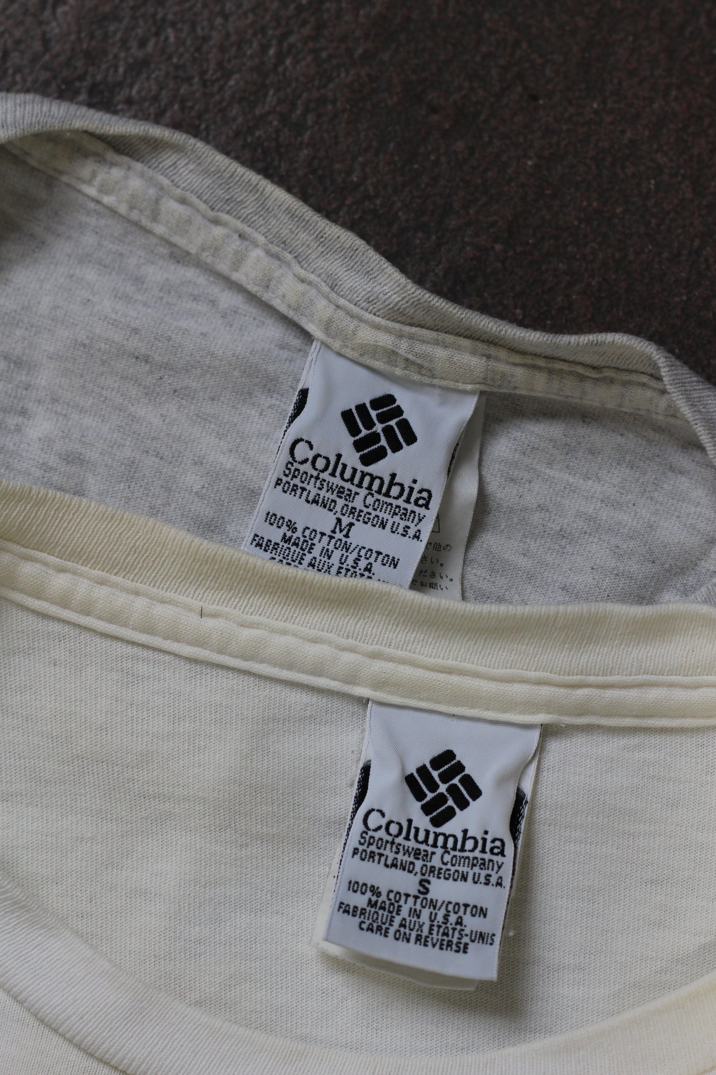 90's Made In USA Columbia Print T-Shirt x2点