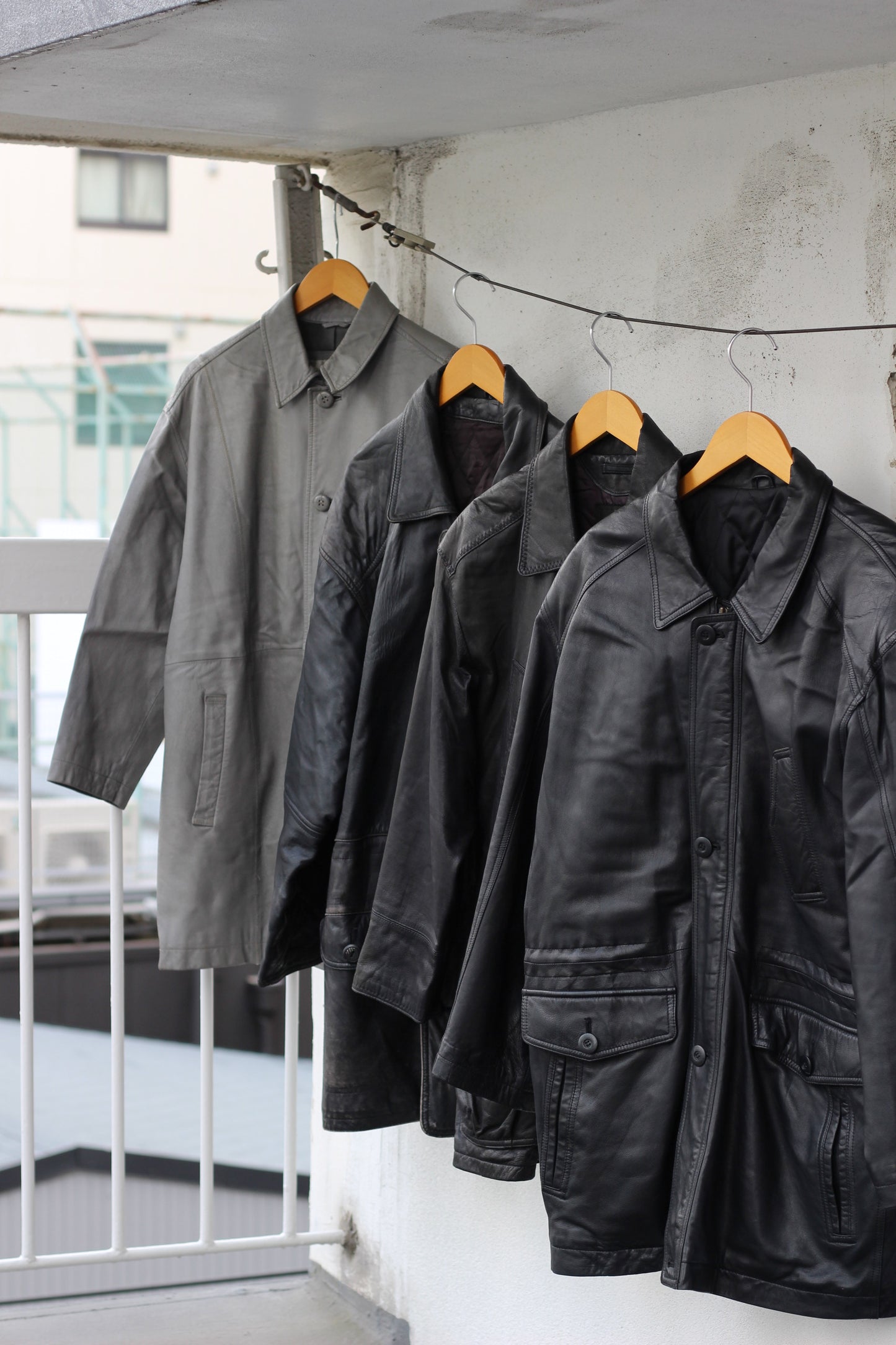 Men's leather jacket x9点