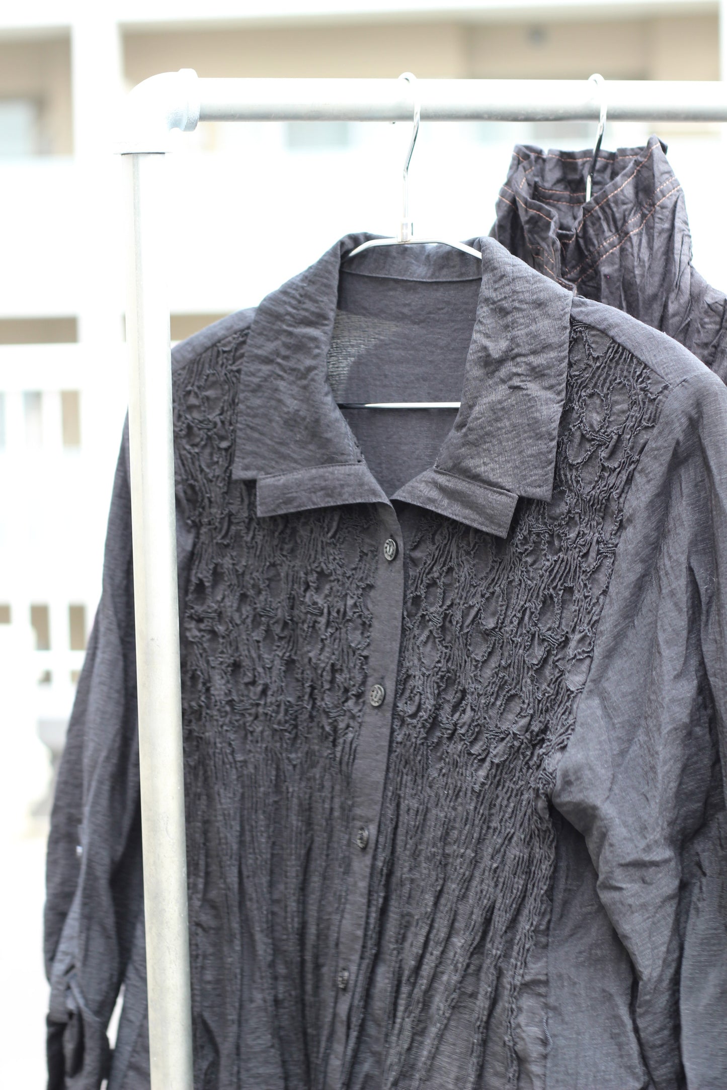 Vintage Black Collar Long Sleeve Blouse x10点