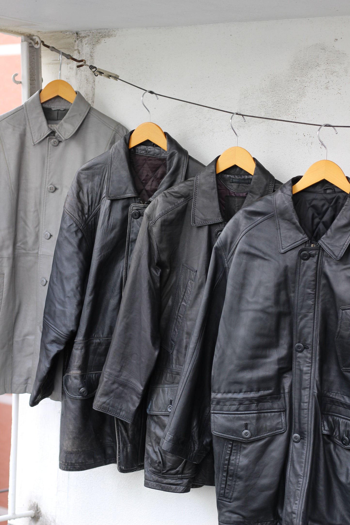 Men's leather jacket x9点