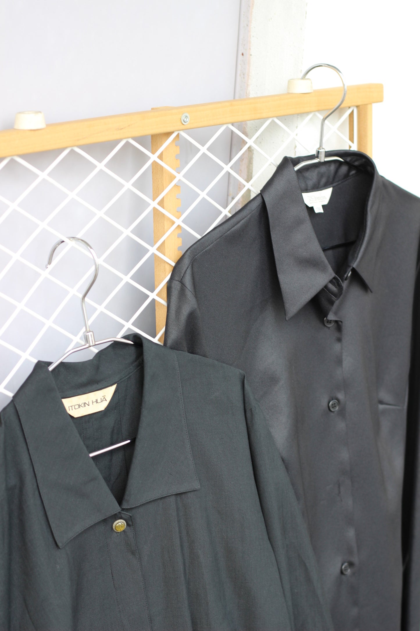 Vintage Black Collar Long Sleeve Blouse x10点