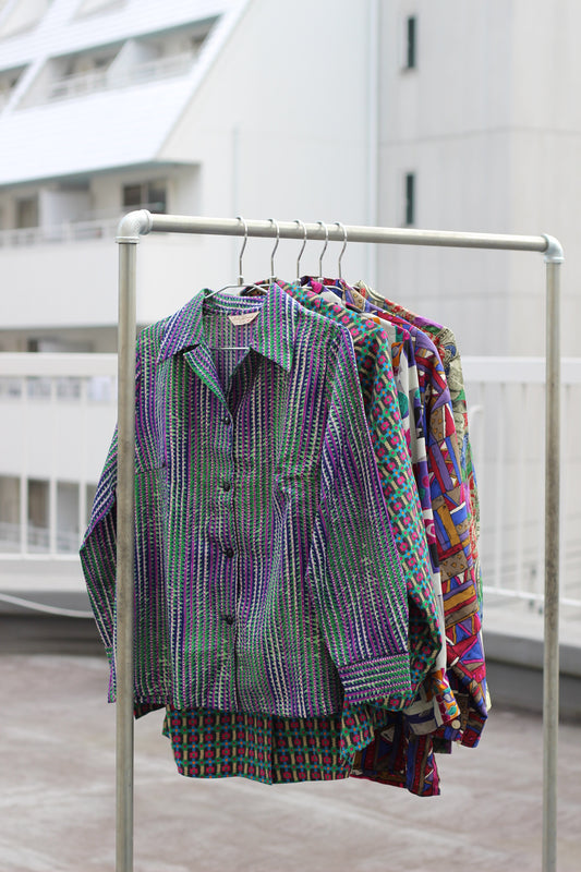Vintage Retro Multi Design Long Sleeve Blouse x5点