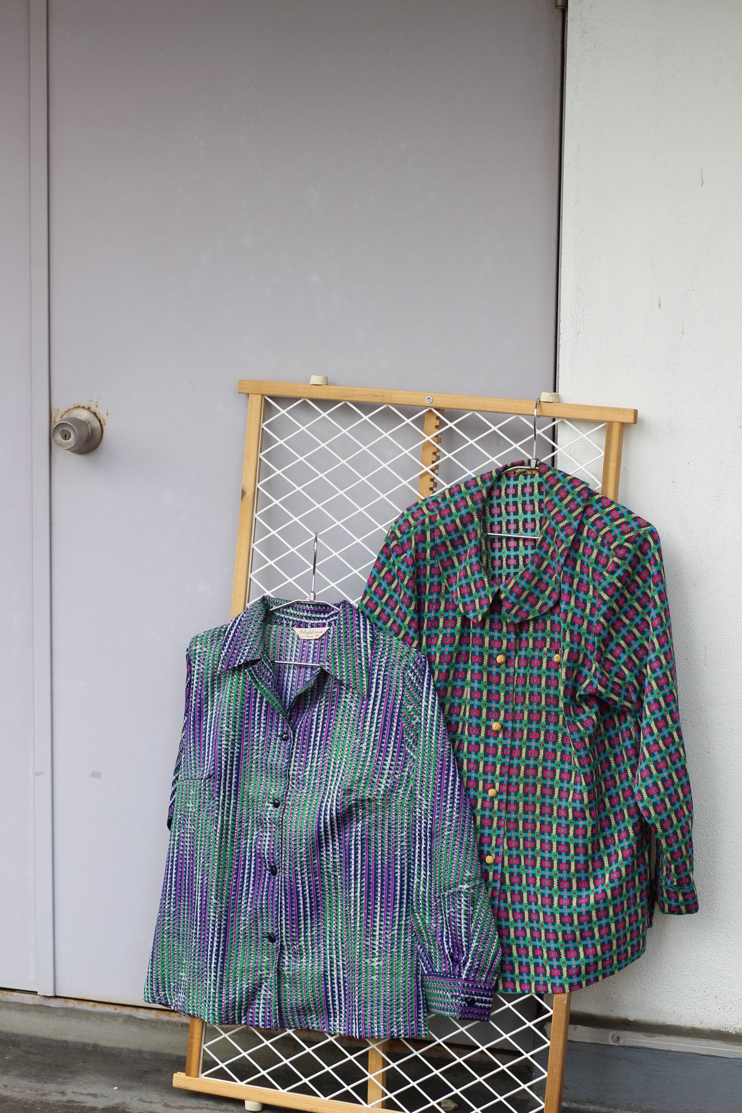 Vintage Retro Multi Design Long Sleeve Blouse x5点