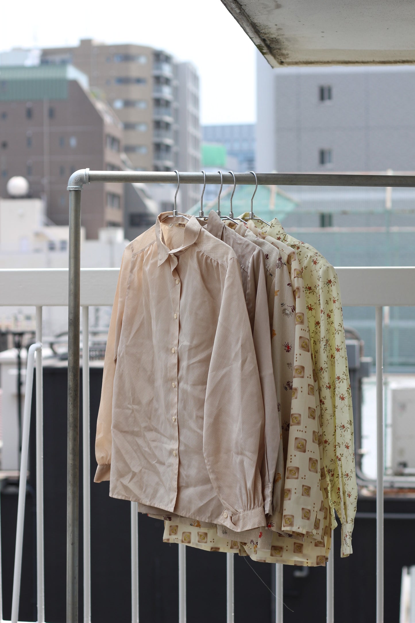 Vintage Beige Design Long Sleeve Blouse x9点