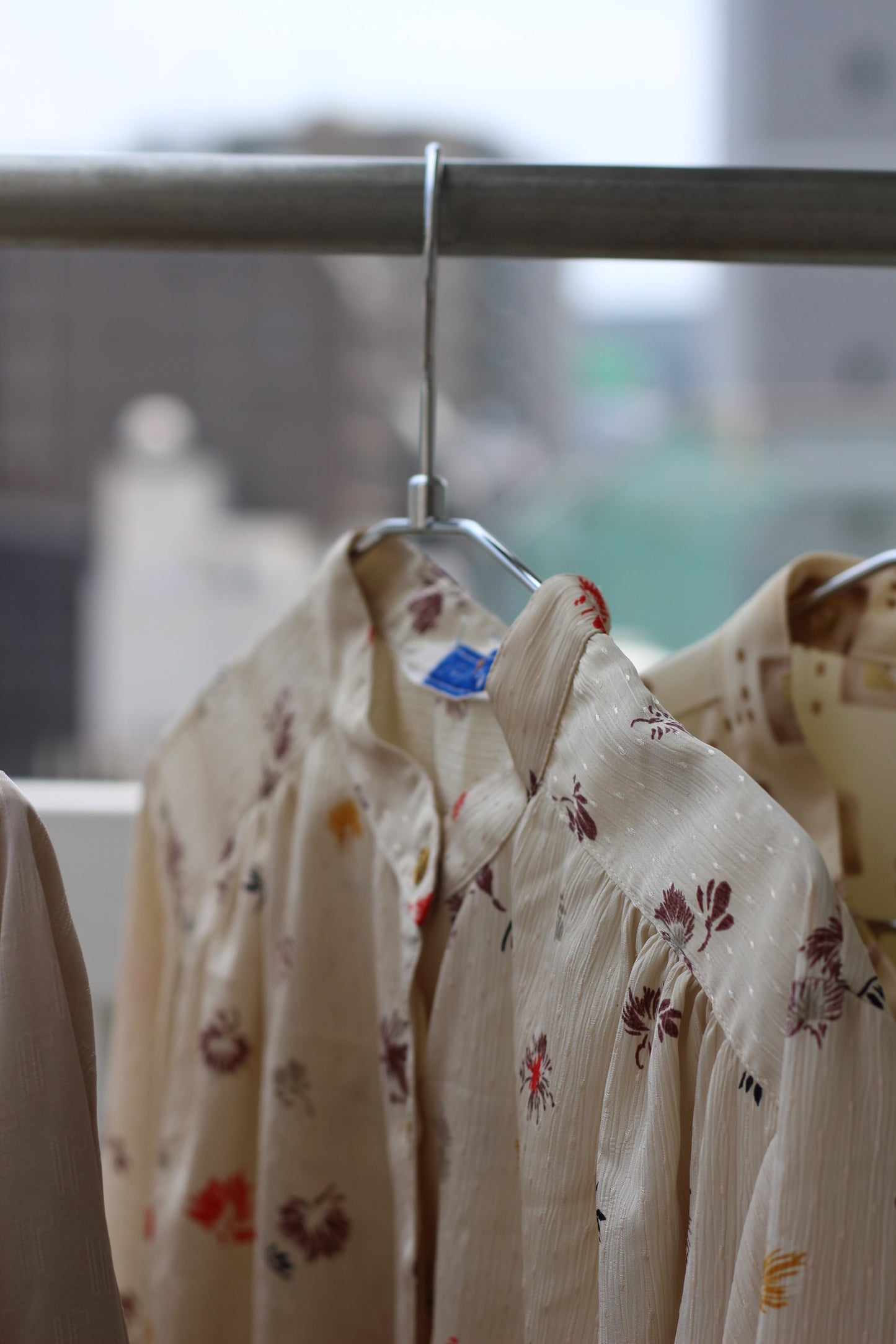 Vintage Beige Design Long Sleeve Blouse x9点