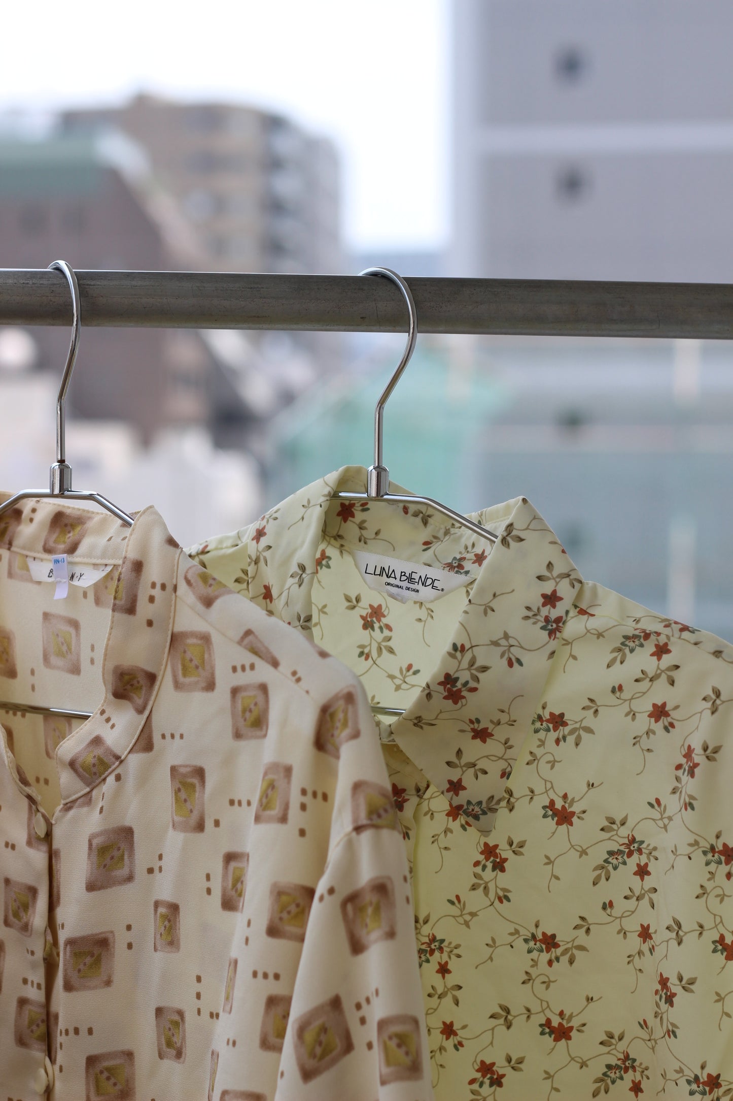 Vintage Beige Design Long Sleeve Blouse x9点