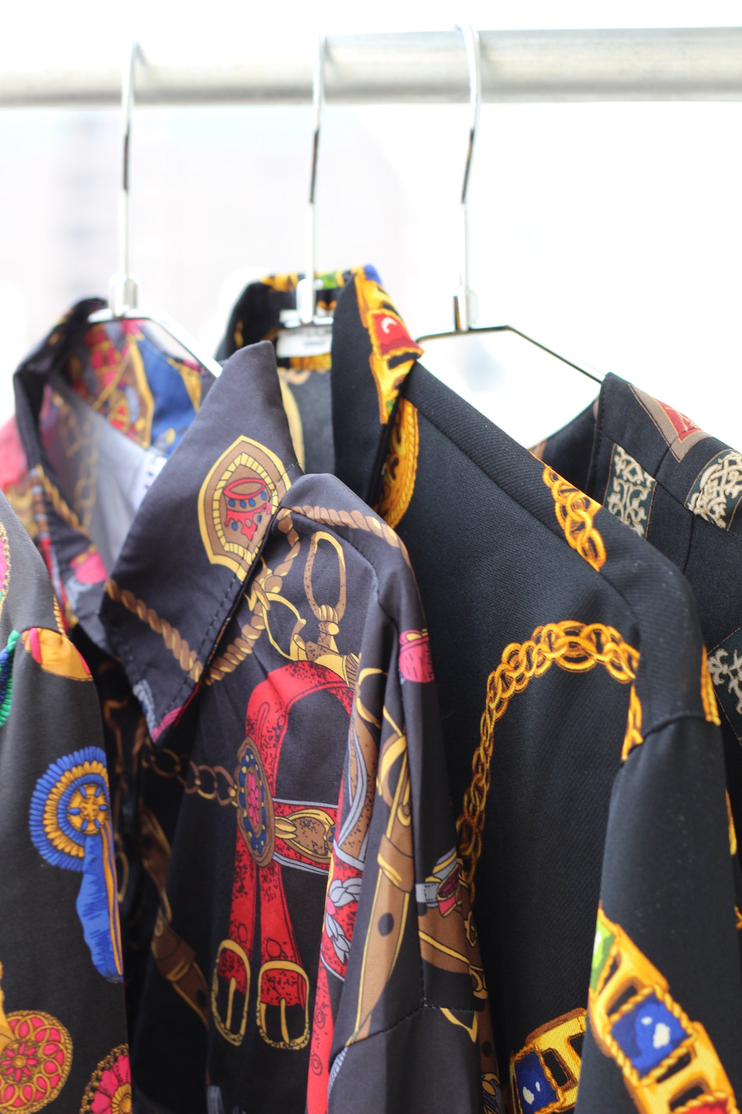 Vintage Black Design Long Sleeve Blouse x8点