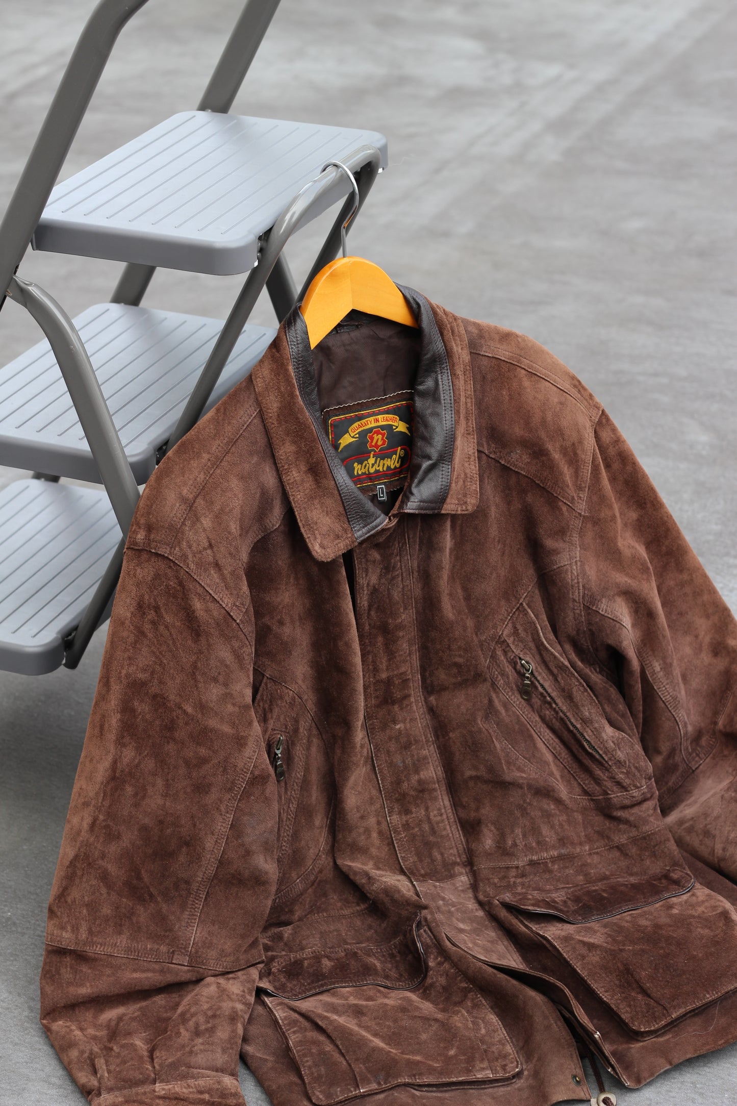 Men's Color Utility Leather Jacket x3点