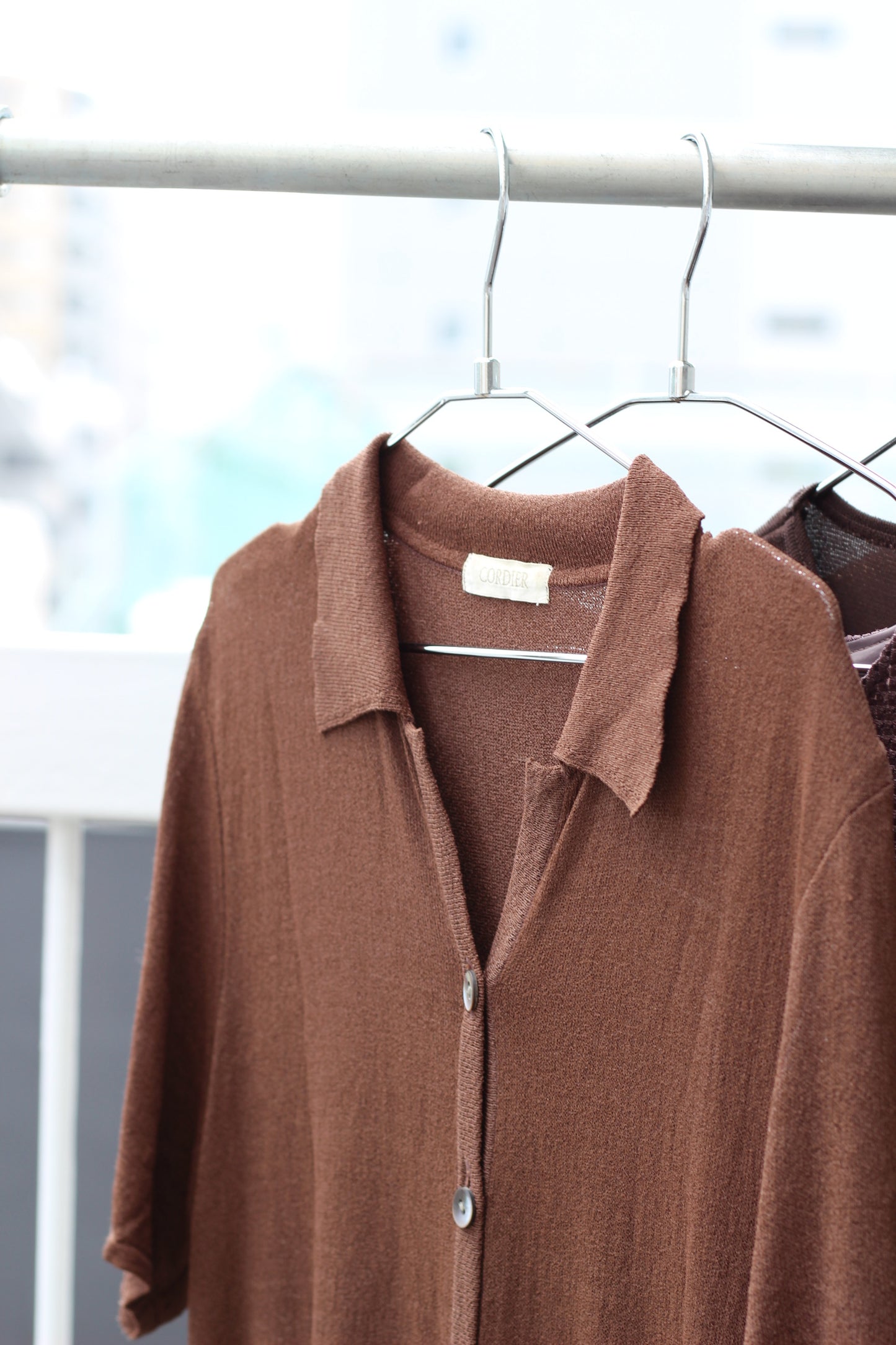 Vintage Brown Knit One-Piece x4点