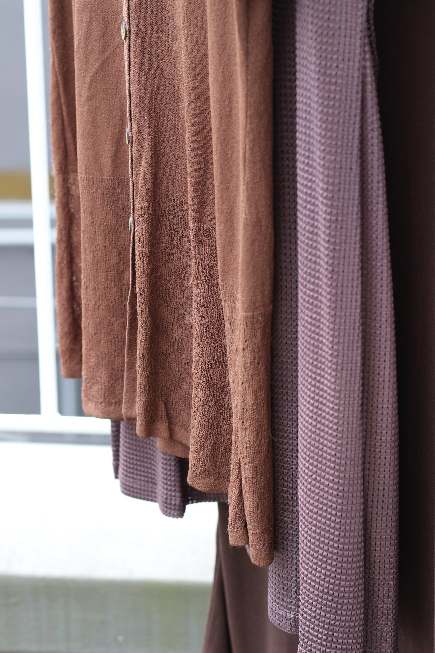 Vintage Brown Knit One-Piece x4点