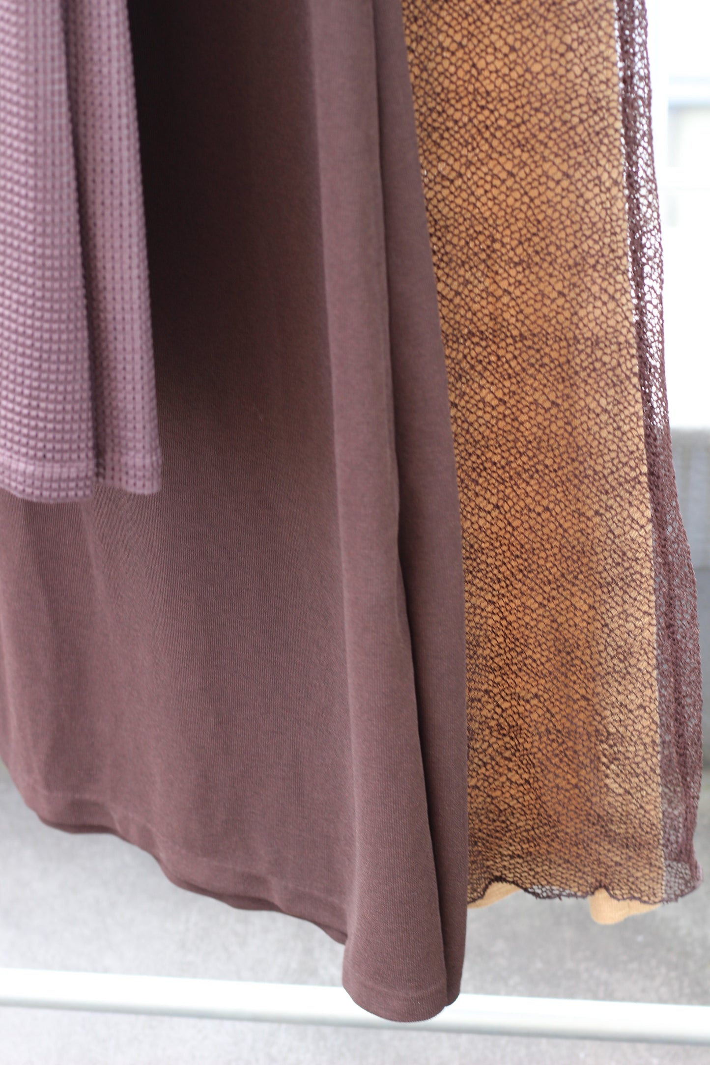 Vintage Brown Knit One-Piece x4点