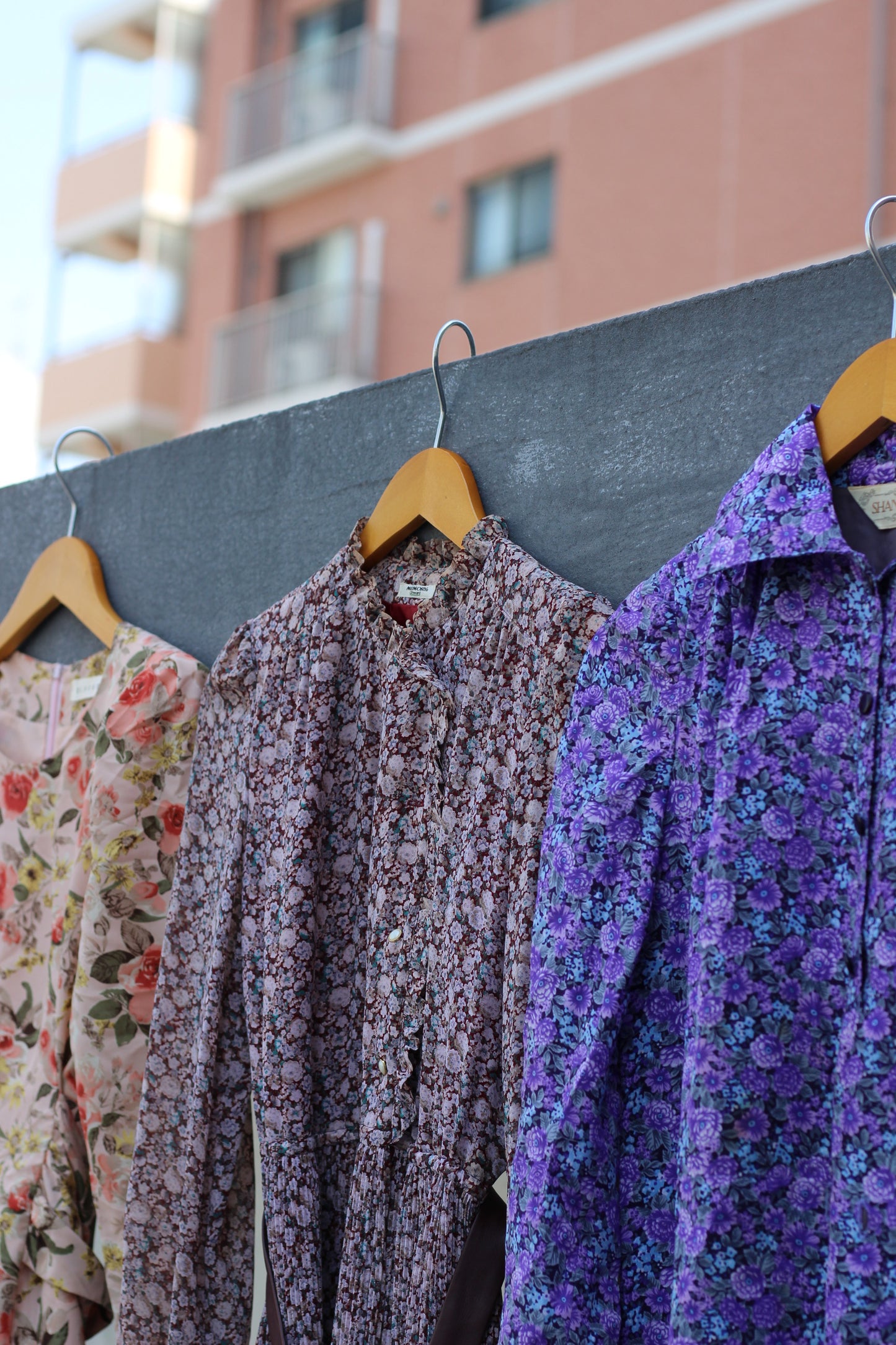 Vintage Design Flower Long Sleeve One-Piece x10点