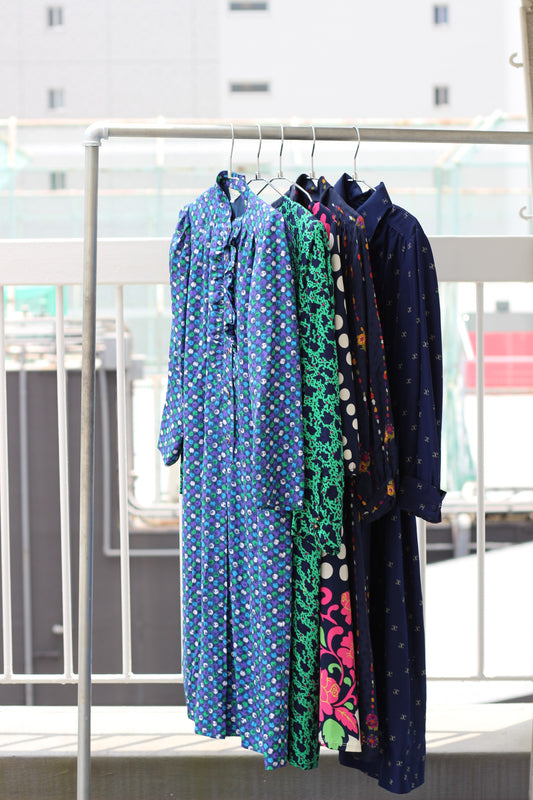 Vintage Navy Design Long Sleeve One-Piece x9点