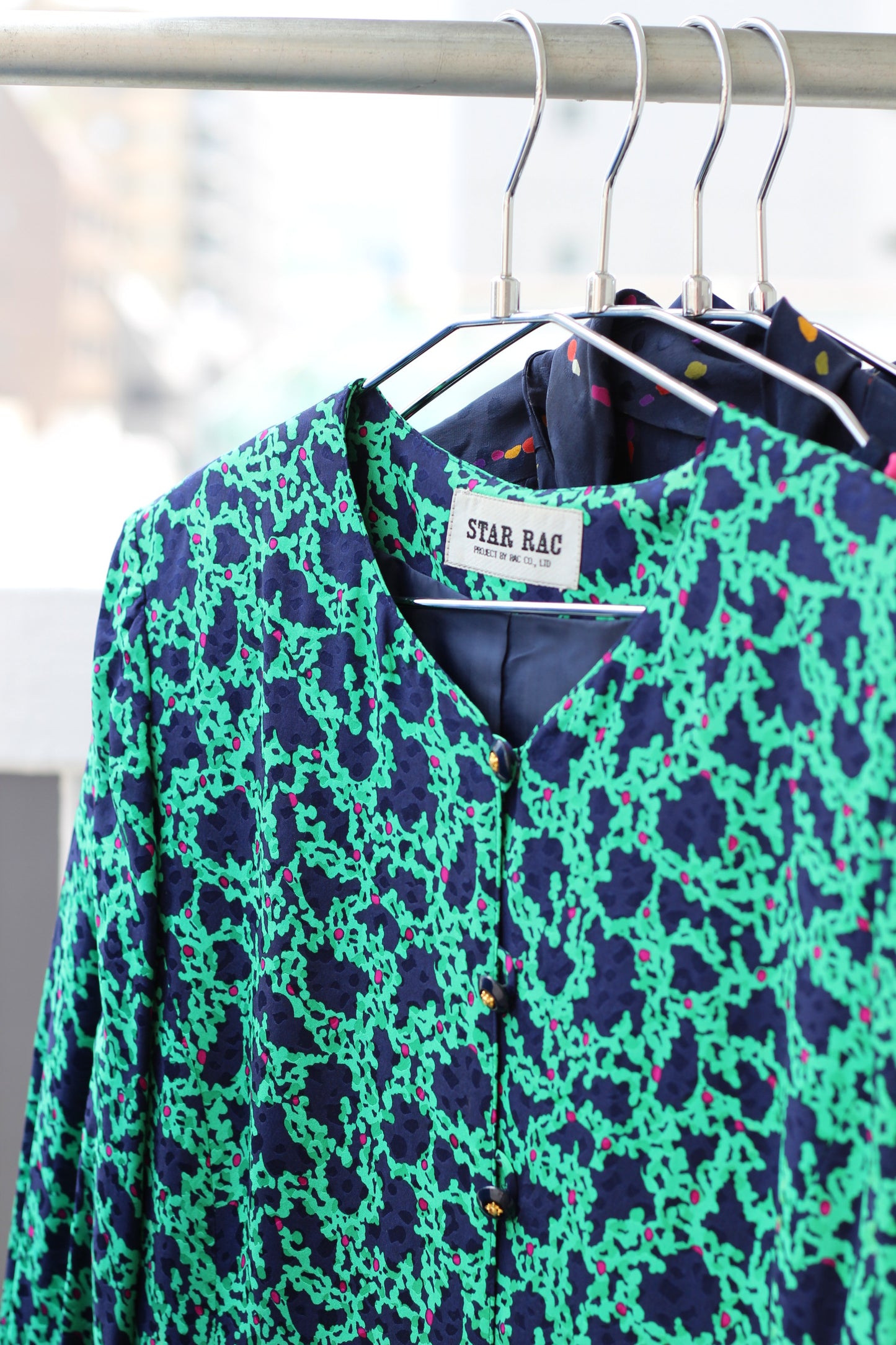 Vintage Navy Design Long Sleeve One-Piece x9点